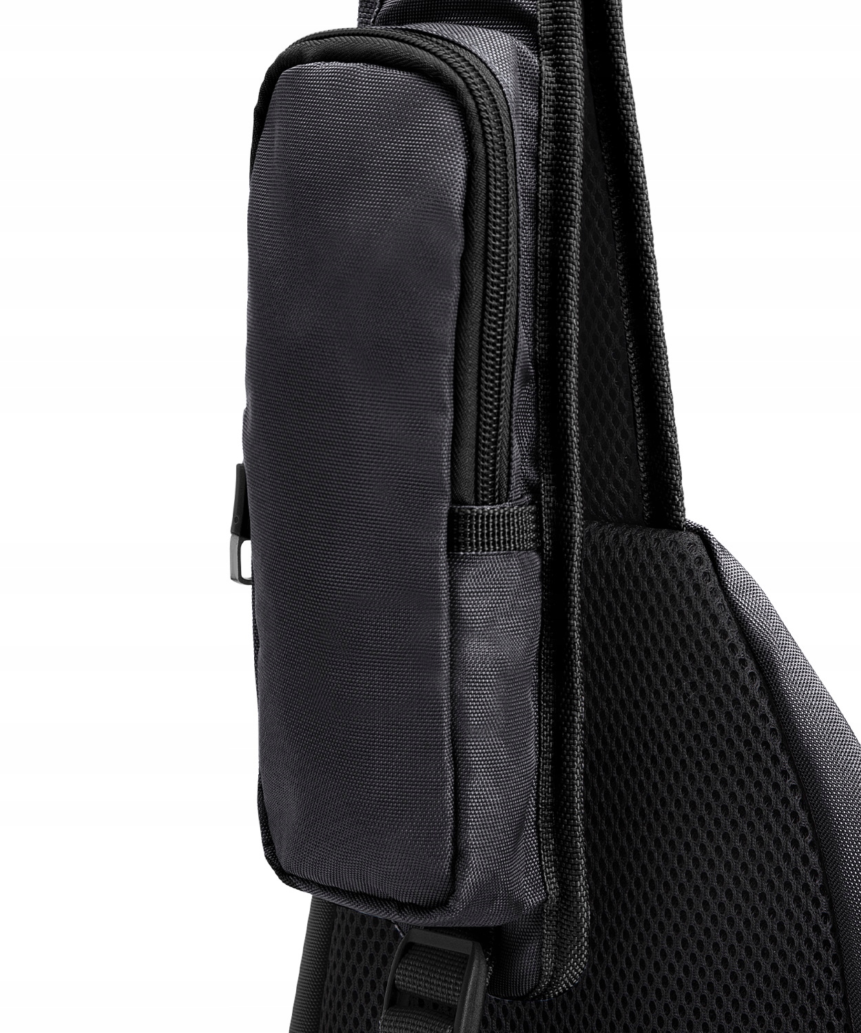 Sling Bag Nerka Crossbody Plecak Z Jedną Szelką PUCCINI Czarny PM9018-1 Rodzaj miejski