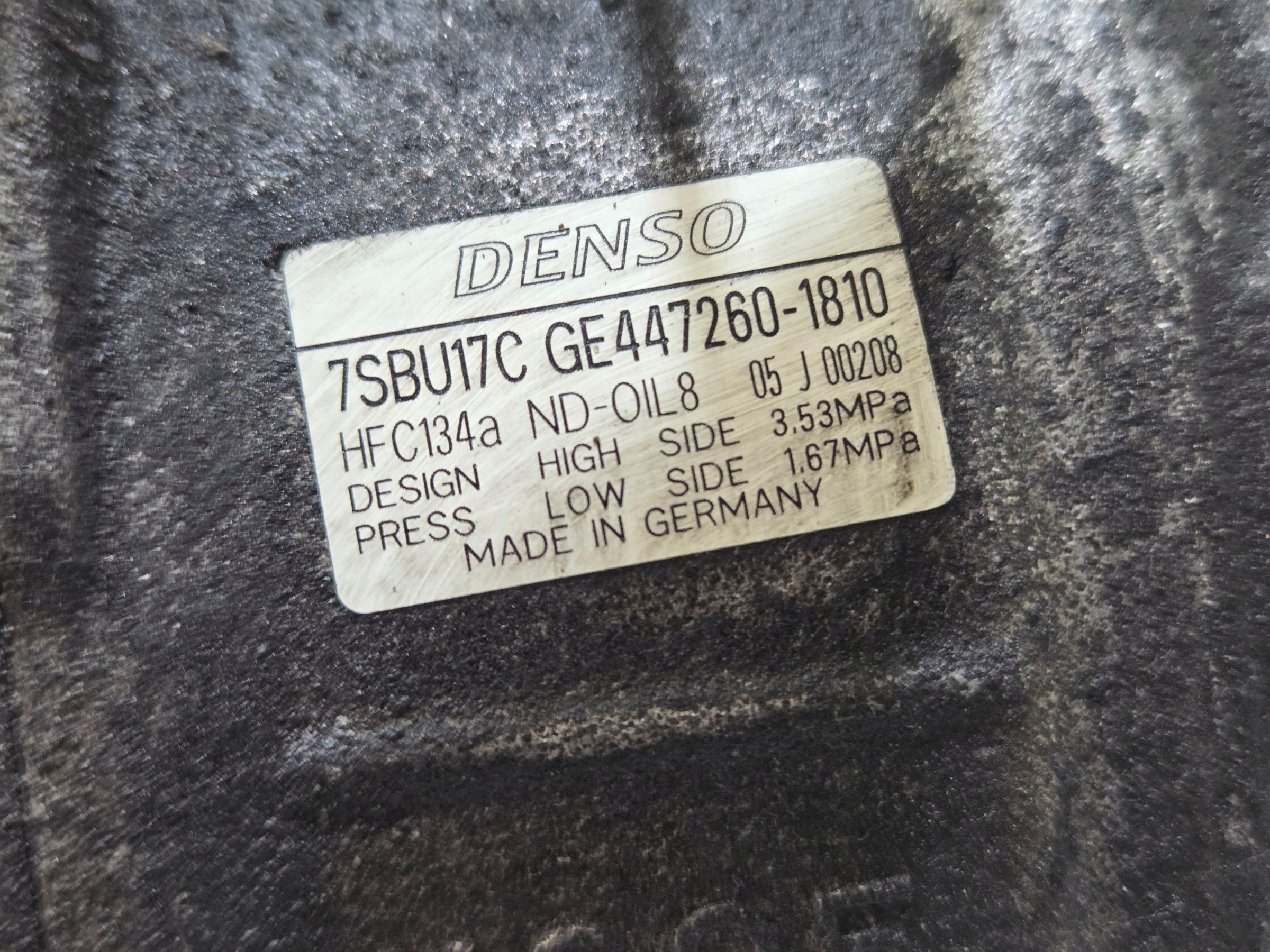 klimakompressor BMW E60 N53B30A 7SBU17C