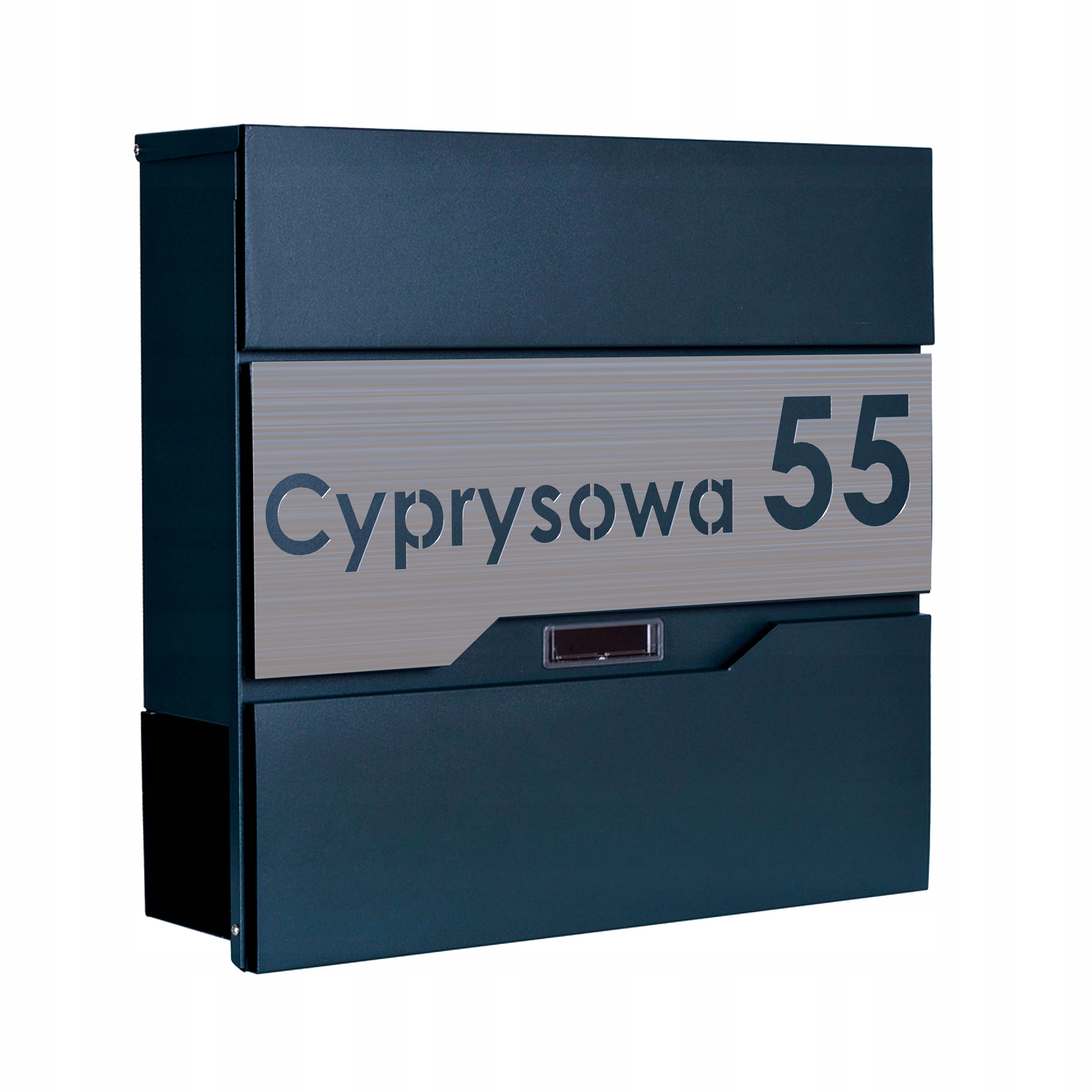 Box Na Listy S Adresou (nehrdzavejúca tabuľka),VELKÁ, vzor Solid