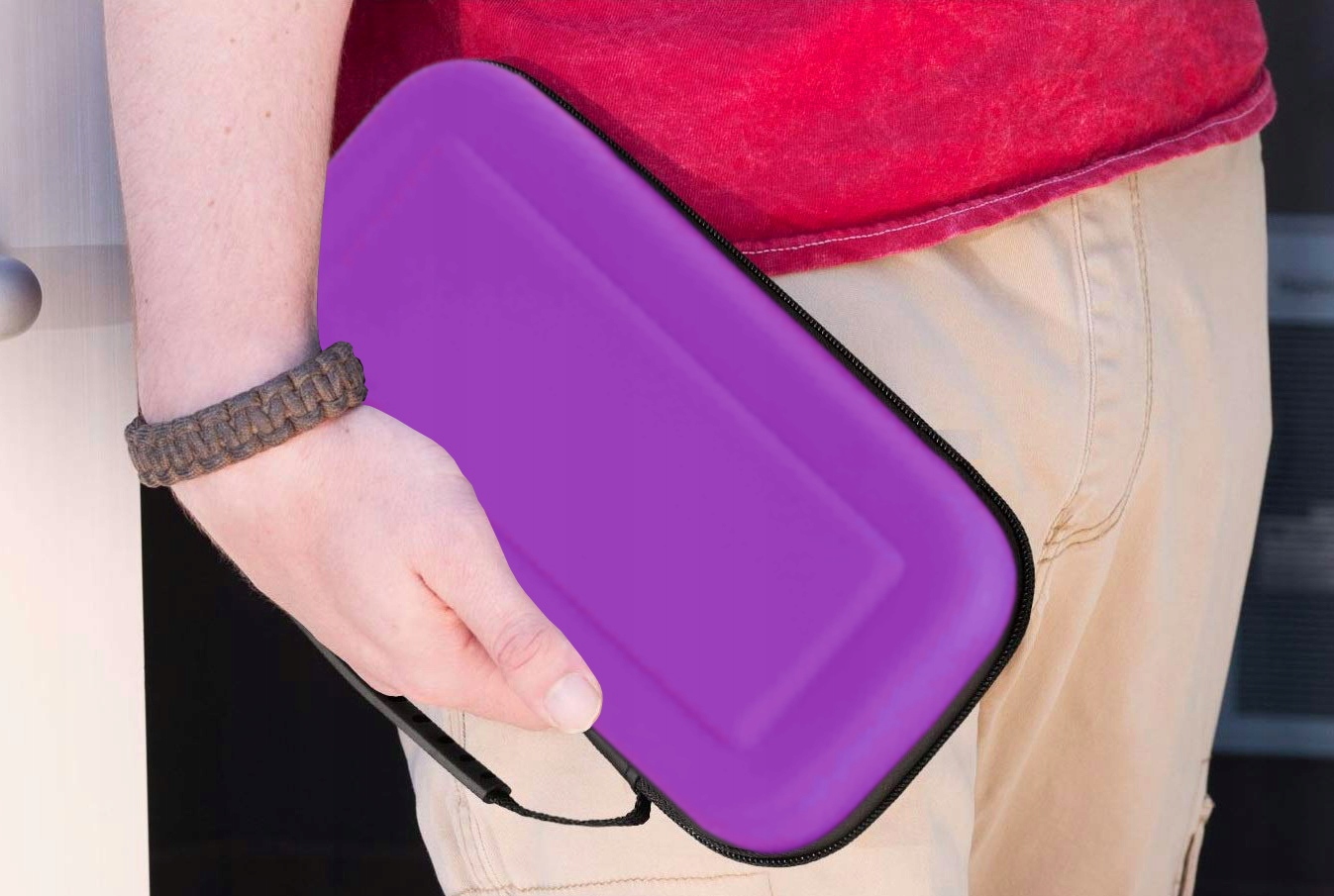 ETUI CASE POKROWIEC WZMOCNIONY DO NINTENDO SWITCH V1 V2 FIOLETOWY Stan opakowania oryginalne