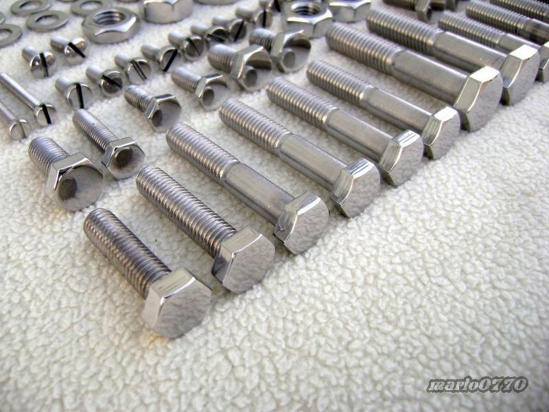 Polerowane śruby nierdzewne komplet WSK M06 Z1 Z2 Producent inny