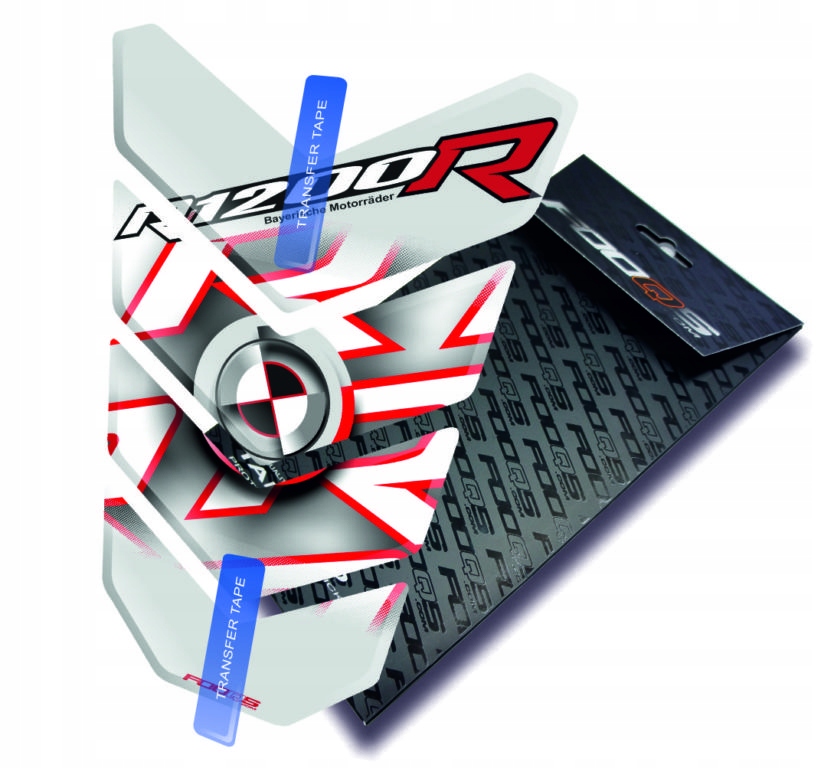 Tank-pad od firmy Fooqs pro Bmw R-1200-R Bílý Červený