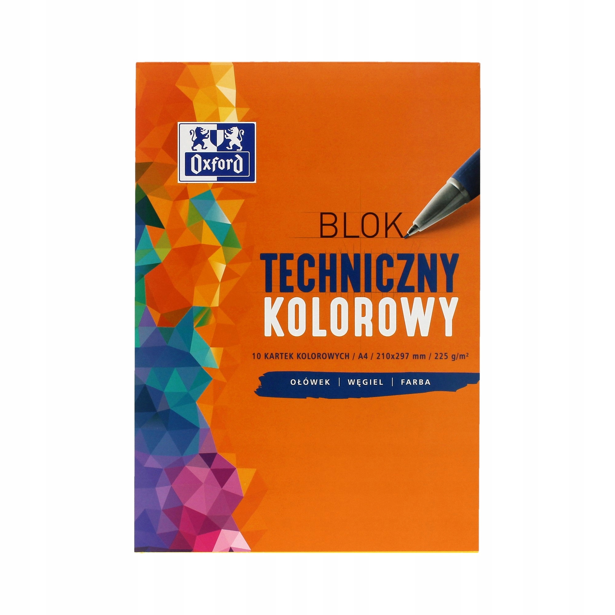 Blok techniczny A4/10 kolor 225g Oxford 400093230