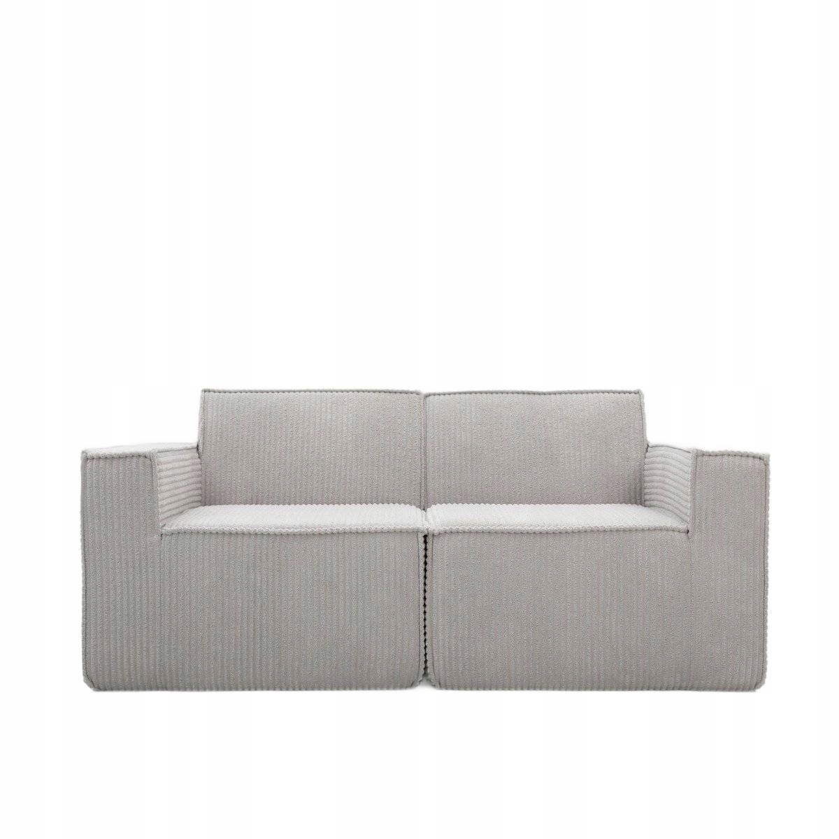 Sofa modułowa Lykke 2-osobowa piankowa sztruksowa 190x88x73 cm Homla