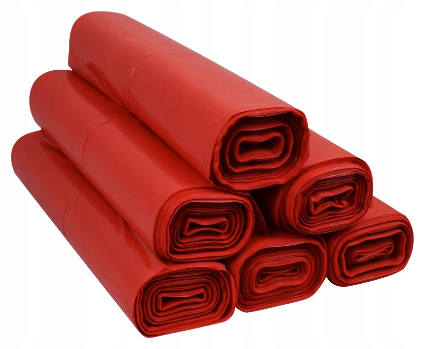 

Worki Na Śmieci 60L 50szt Ldpe Czerwone Mocne