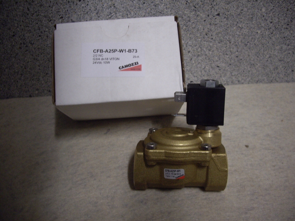 Elektroventil Camozzi 2/2 Nc G3/4 DN18 24V DC 10W