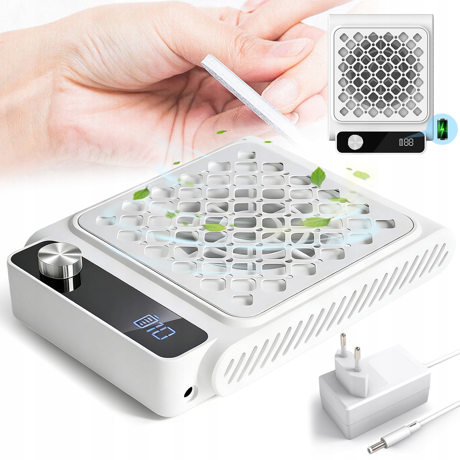 Odsávačka Prachu 48W Na Nehty Nastavitelný S 30 Filtračními Papíry