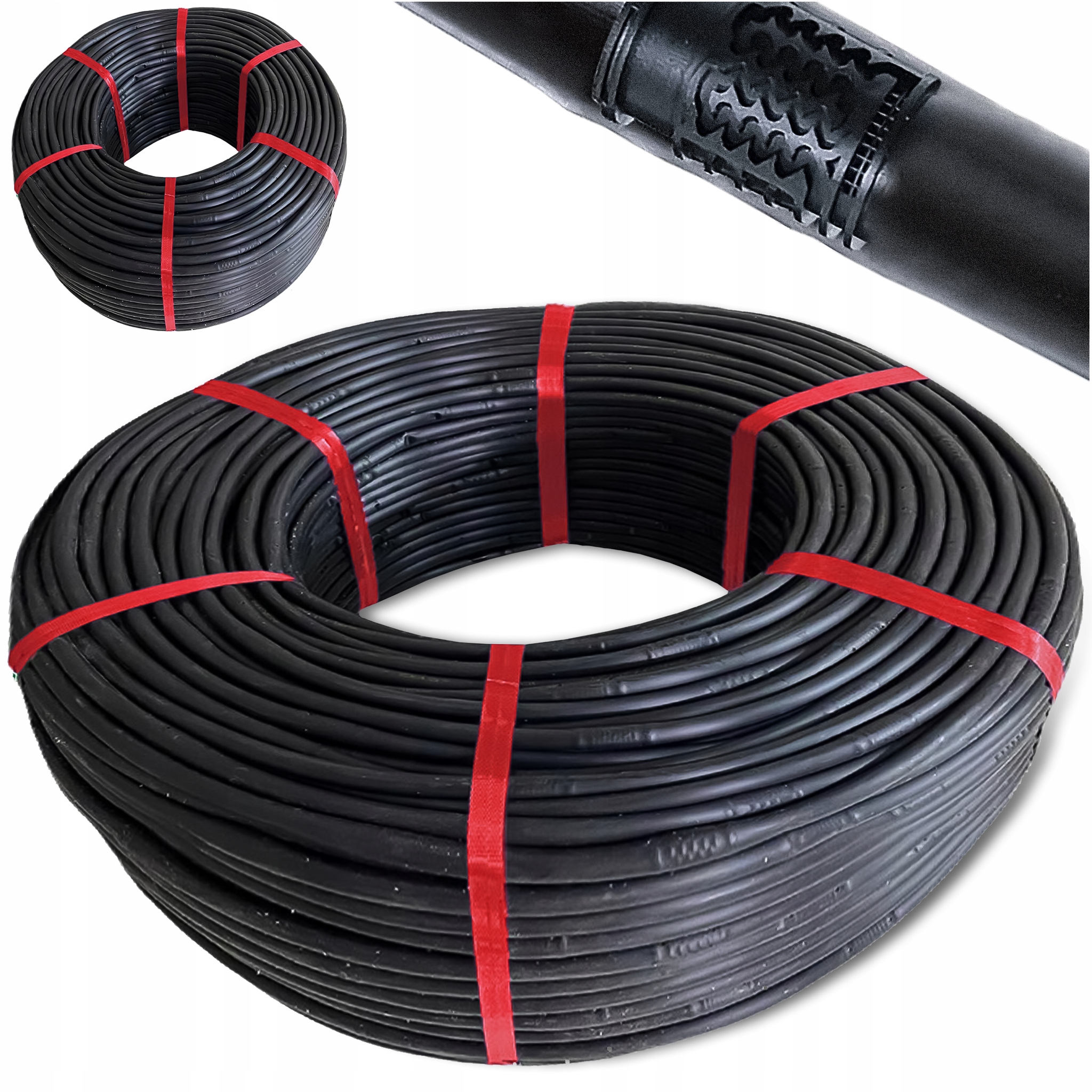 LINIA KROPLUJĄCA OGRODOWA NAWADNIAJĄCA WĄŻ 50M NAWADNIANIE OGRODU