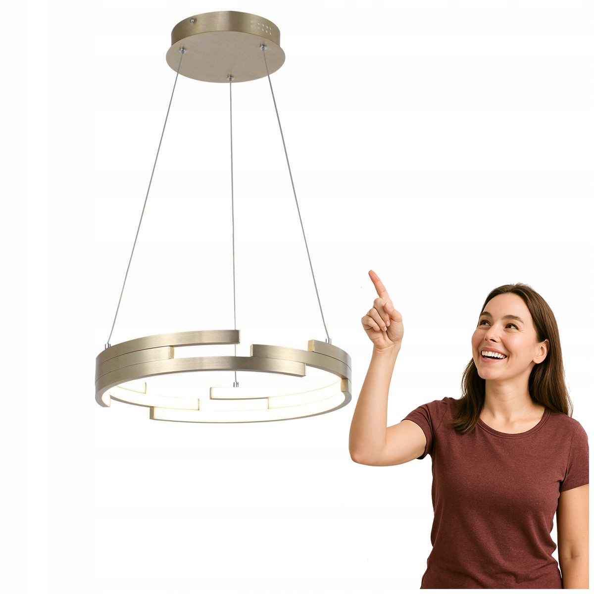 Závěsná lampa Velar MD16003097-1B Gold Italux