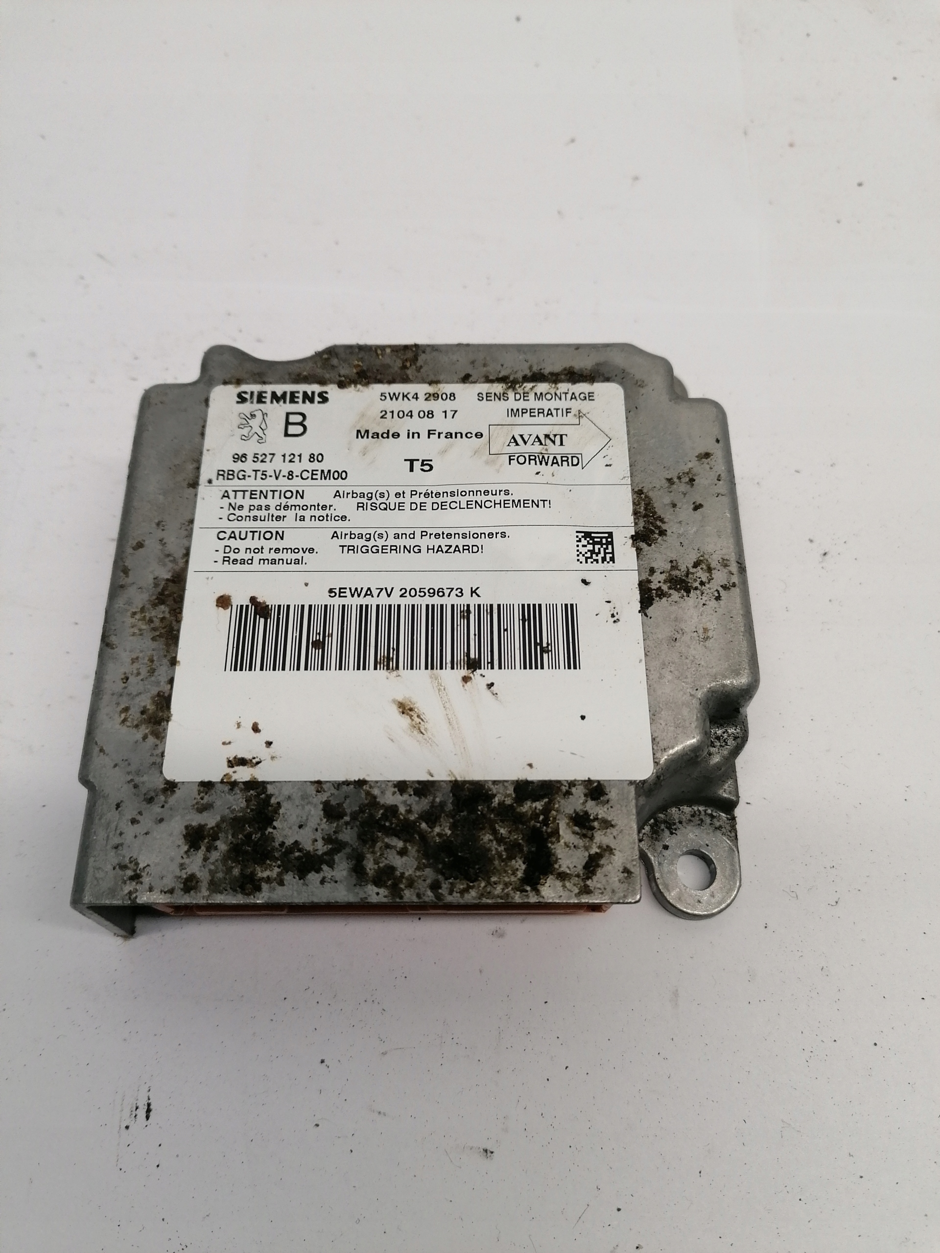 Sensor airbag 9645840780 Peugeot 307 1.6HDI