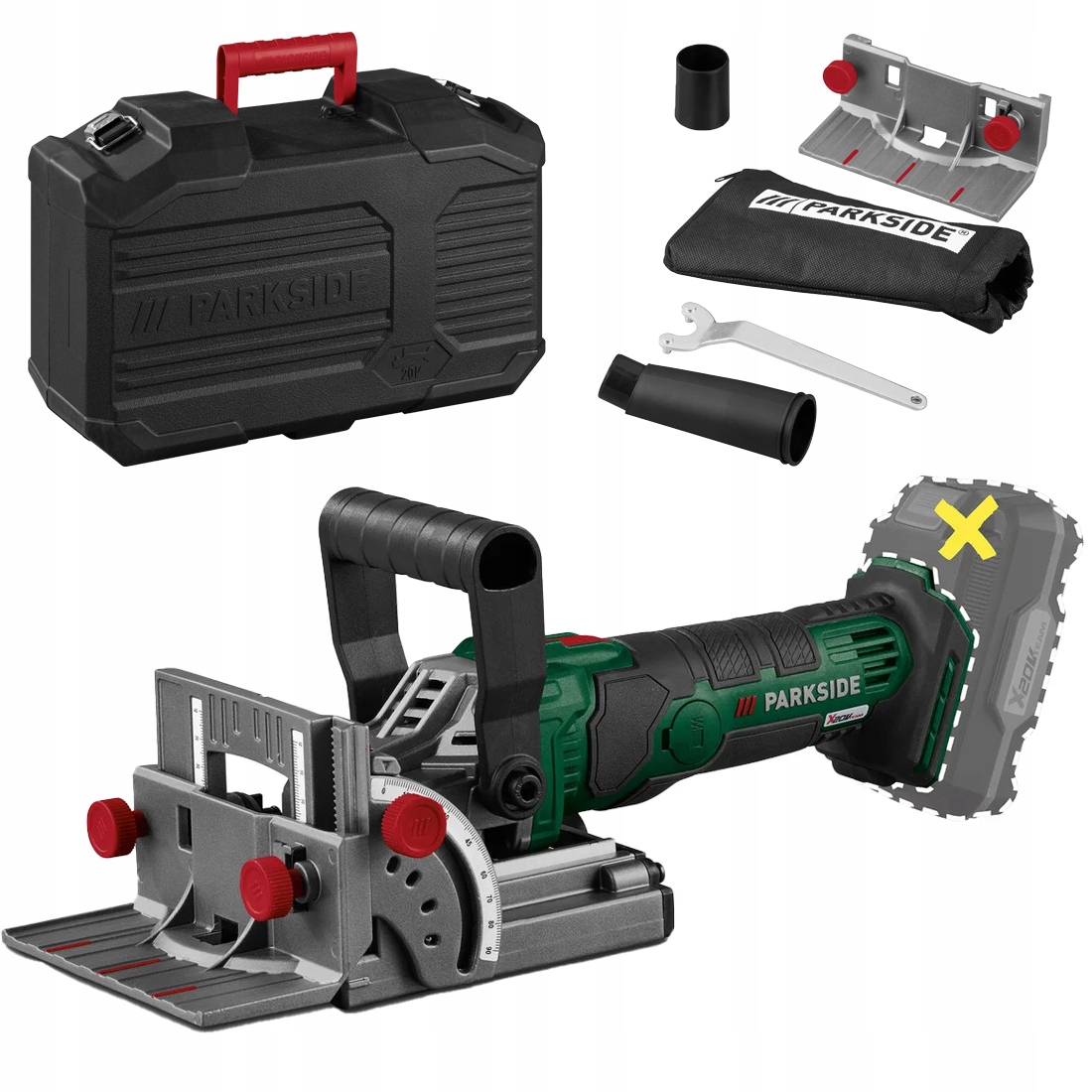 Akumulátorová Lamelovačka Parkside Pfdfa A1 20V, Sada Frézka Kufr