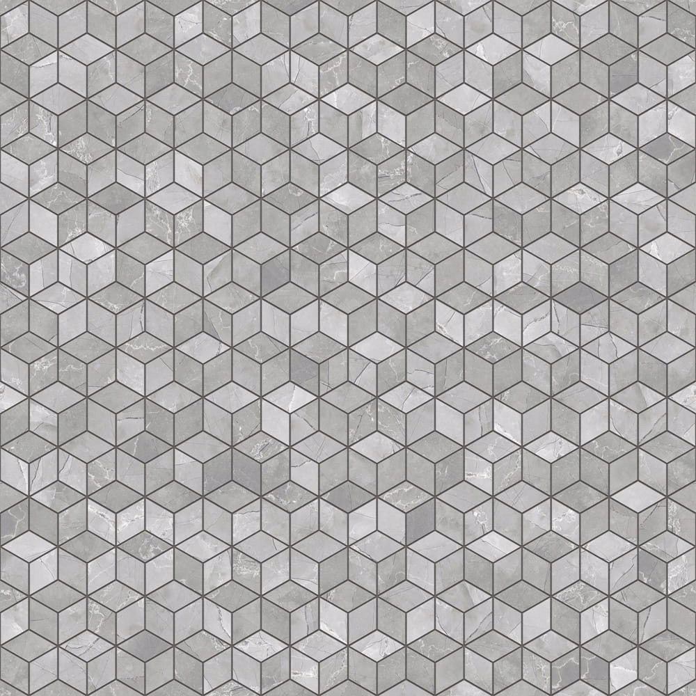 MOZAIKA GRESOWA DIAMOND ROMB LEZA GREY Grubość 9 mm