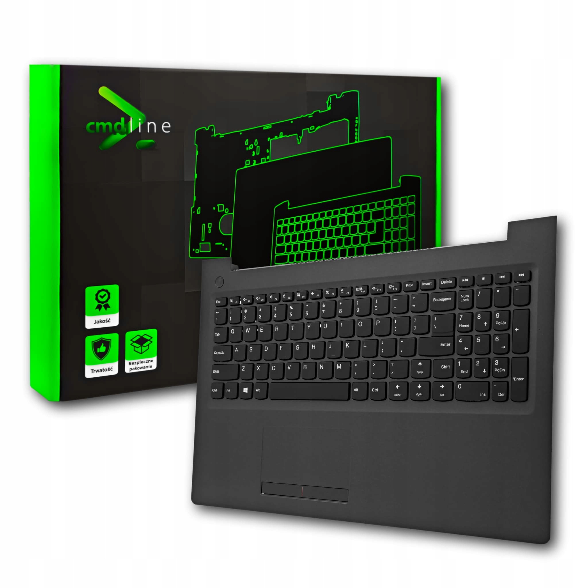 Palmrest Klawiatura Do Lenovo Ideapad 510-15IKB 510-15ISK Blk