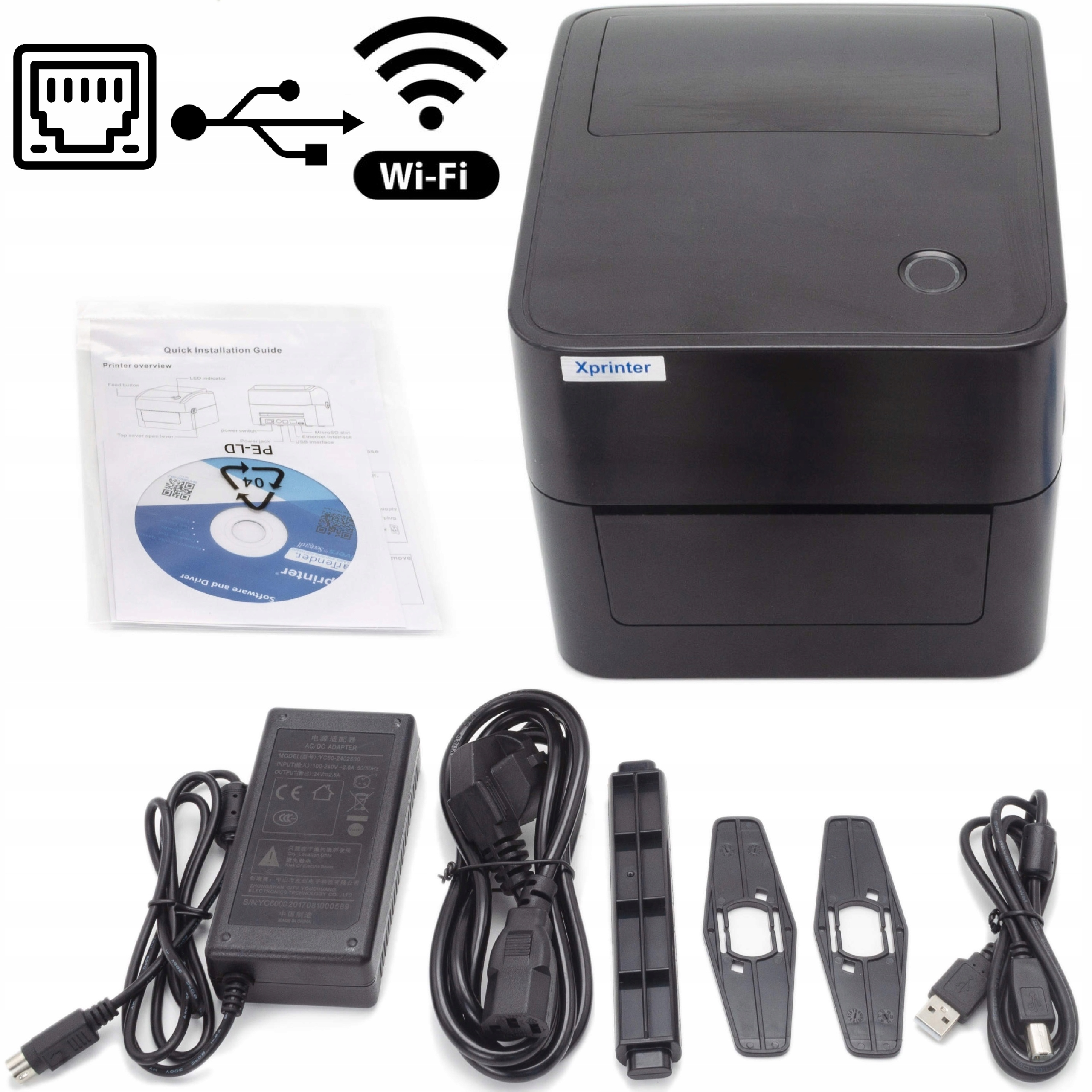 XPRINTER DRUKARKA ETYKIET TERMICZNYCH KURIERSKICH DPD DHL INPOST WIFI LAN Kod producenta XP-D4601B