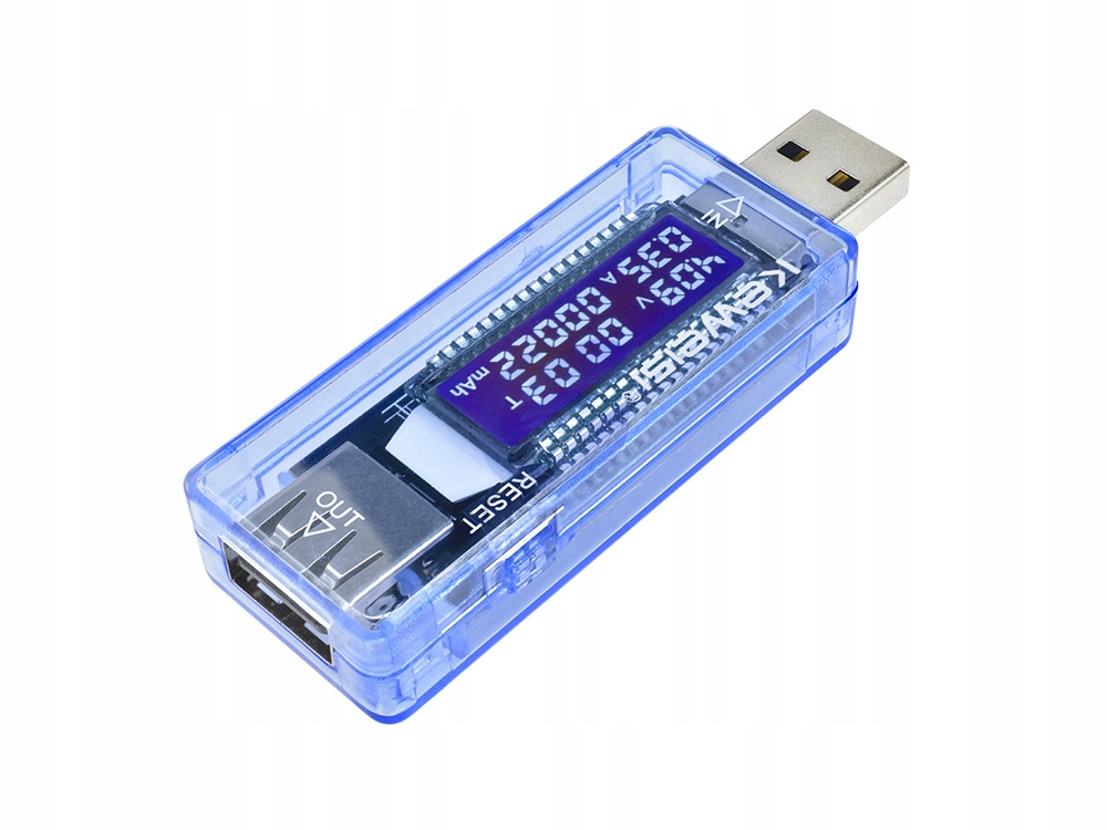 MIERNIK WOLTOMIERZ USB AMPEROMIERZ TESTER NAPIĘCIA Stan opakowania oryginalne