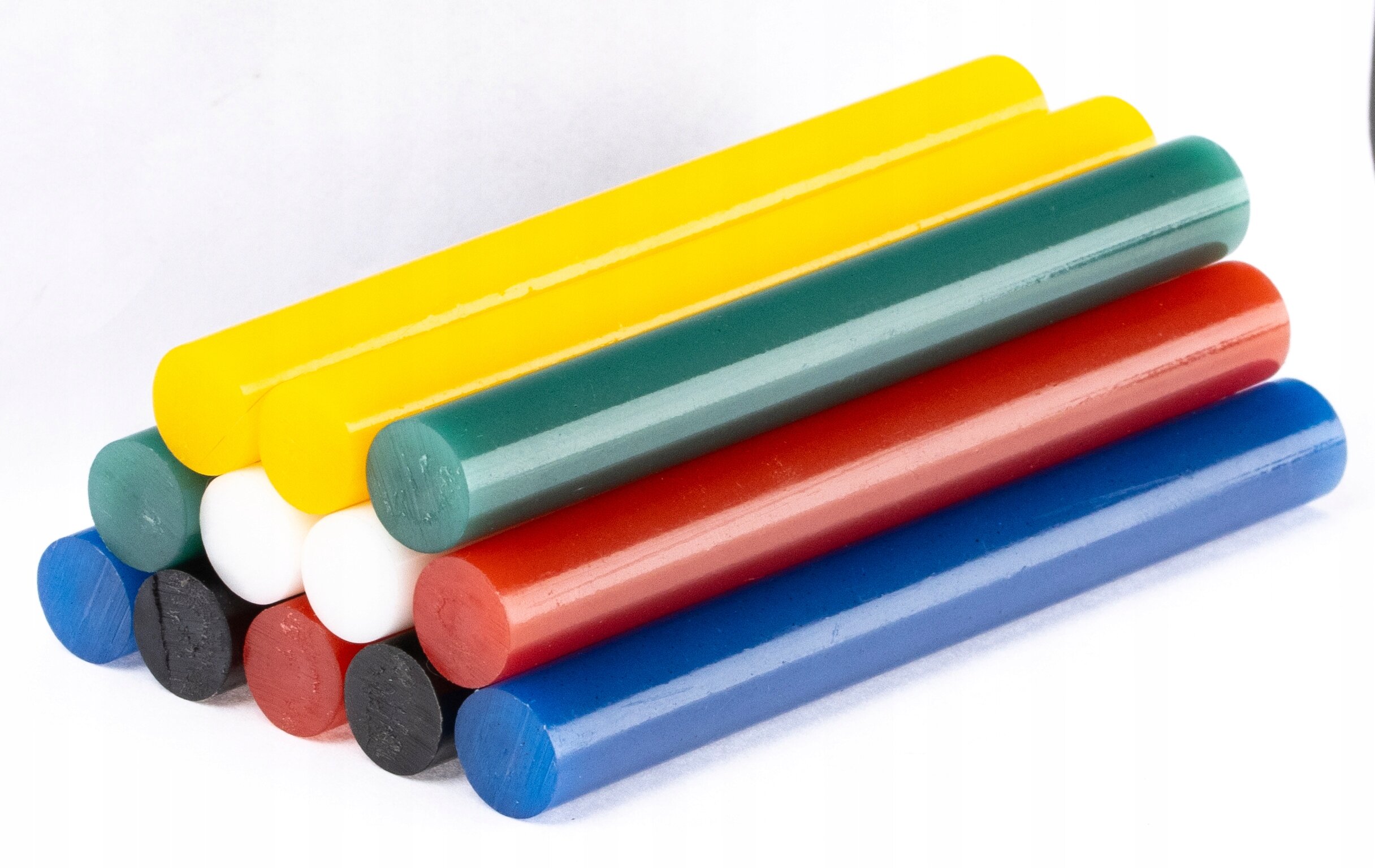 WKŁADY DO PISTOLETU KLEJ NA GORĄCO 11X100 MM KOLOROWY 12SZT.