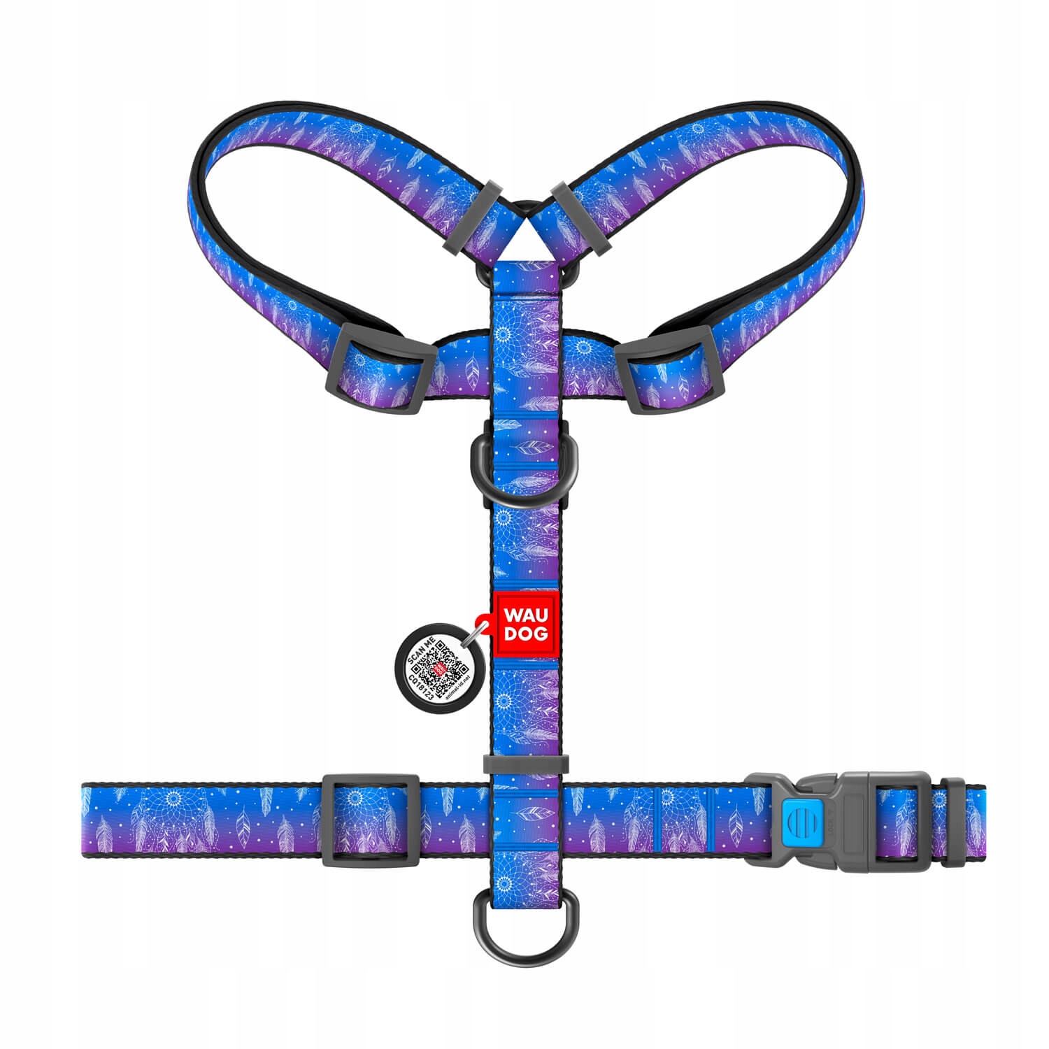 Levně Postroj pro psa Guard WauDog Dreamcatcher nastavitelný velikost L