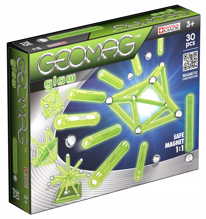 GEOMAG Color GLOW 30 elementy Klocki Magnetyczne