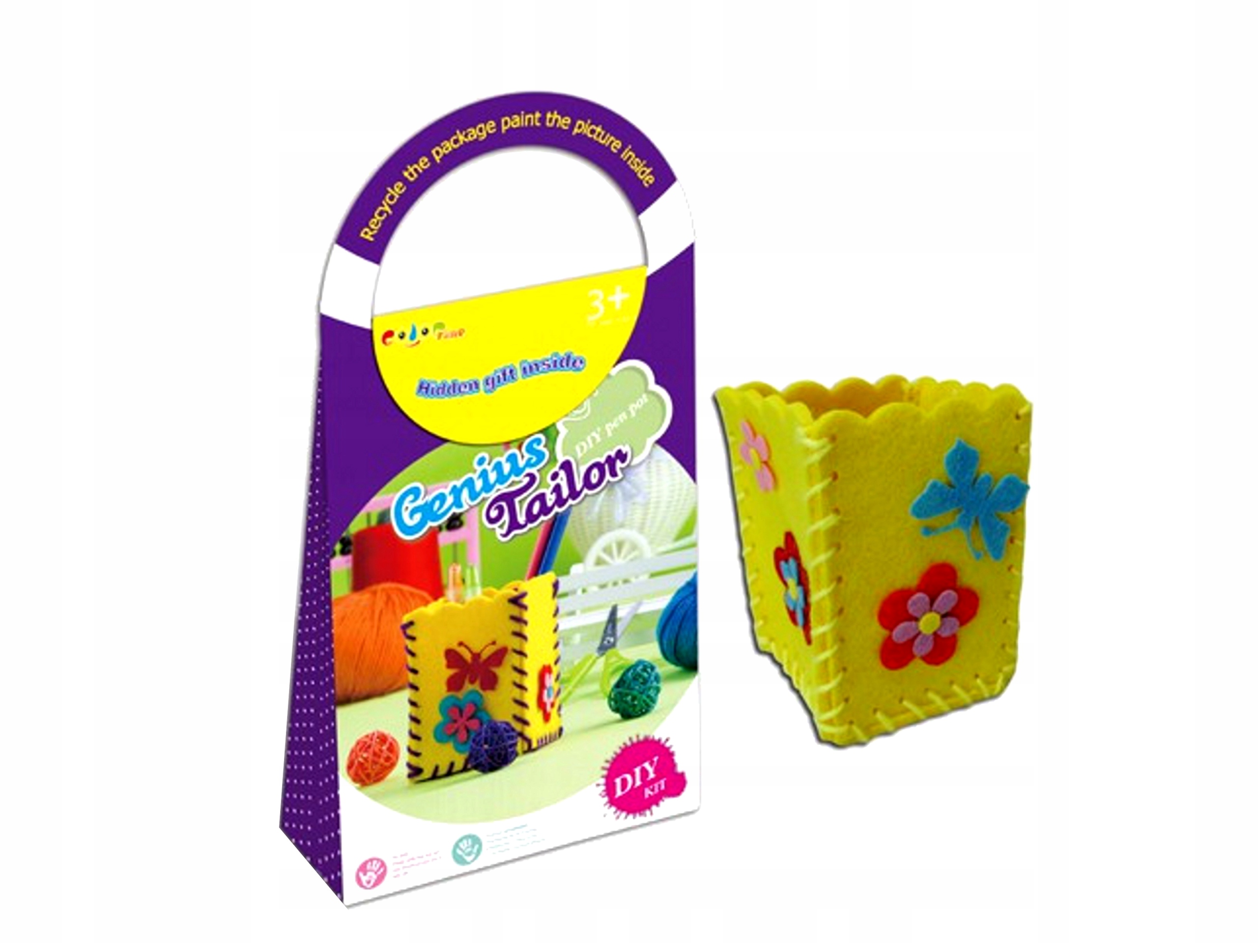 

Pojemnik na przybory Filcowy do uszycia Szablon