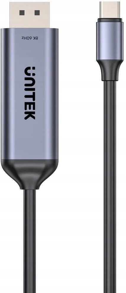Kabel adapter Unitek Usb-c DisplayPort 1.4 8K 60Hz Dwukierunkowy 1,5m