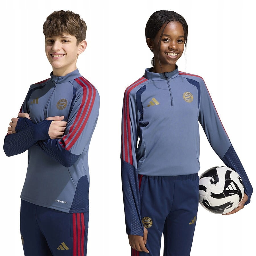 Bluza adidas Fc Bayern 2026/27 Training Top Junior KF1005 Niebieski, 164