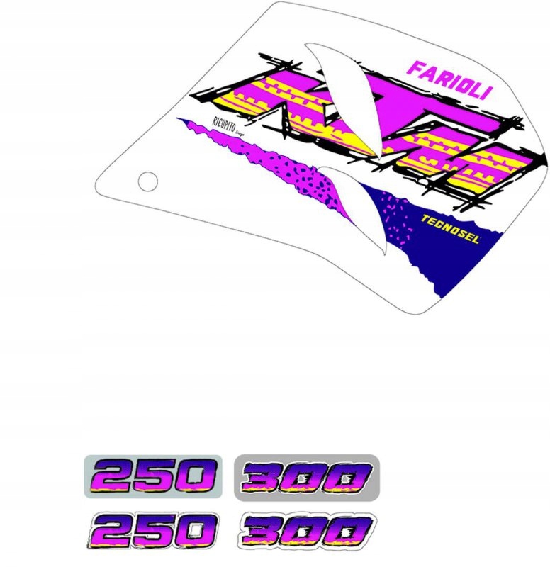 Sada Nálepiek Ktm 250/360 93-97/ Replica Team Ktm Enduro