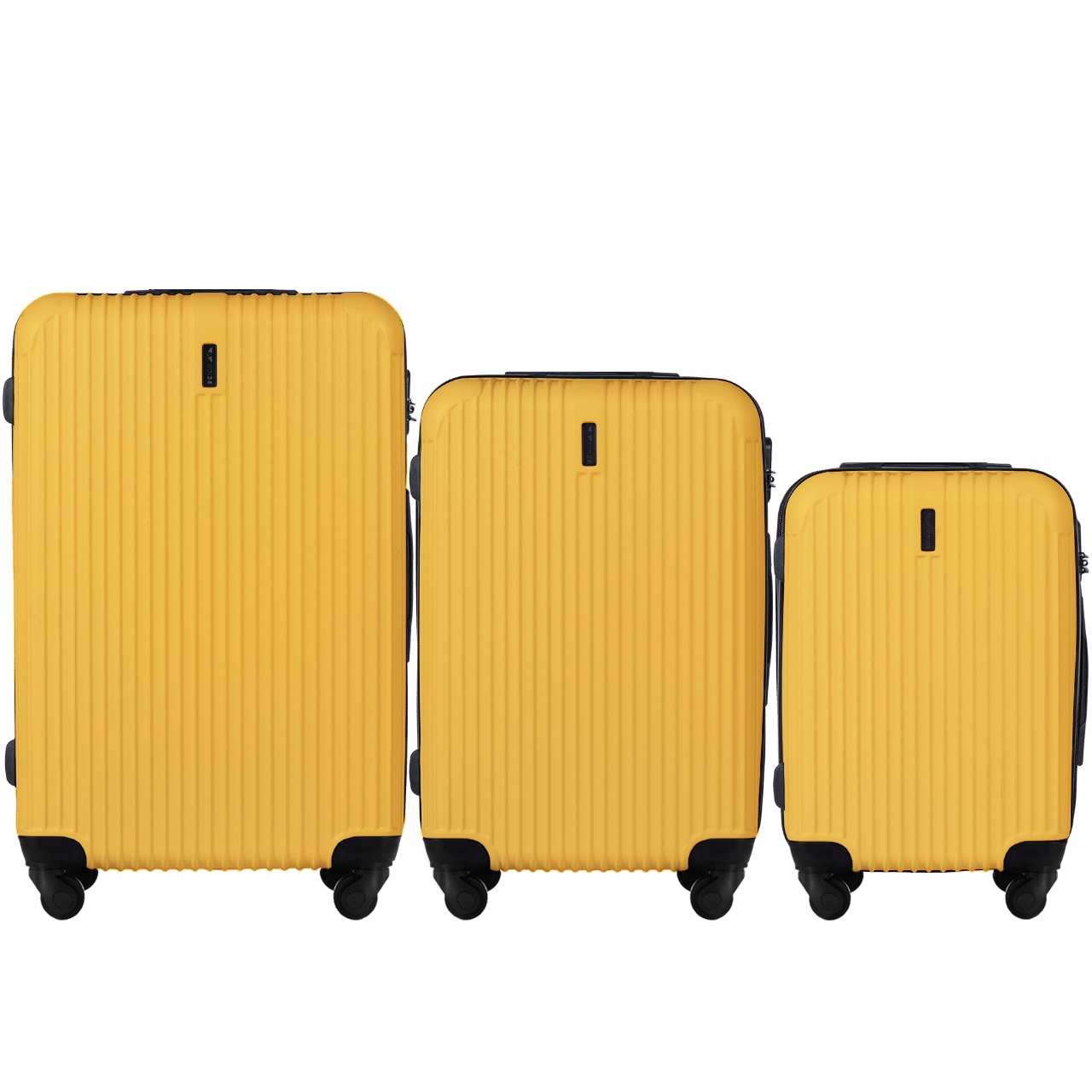 Sada 3 kufrů Wings Egret 2.0 Yellow, komplet, tvrdé odbavené zavazadlo