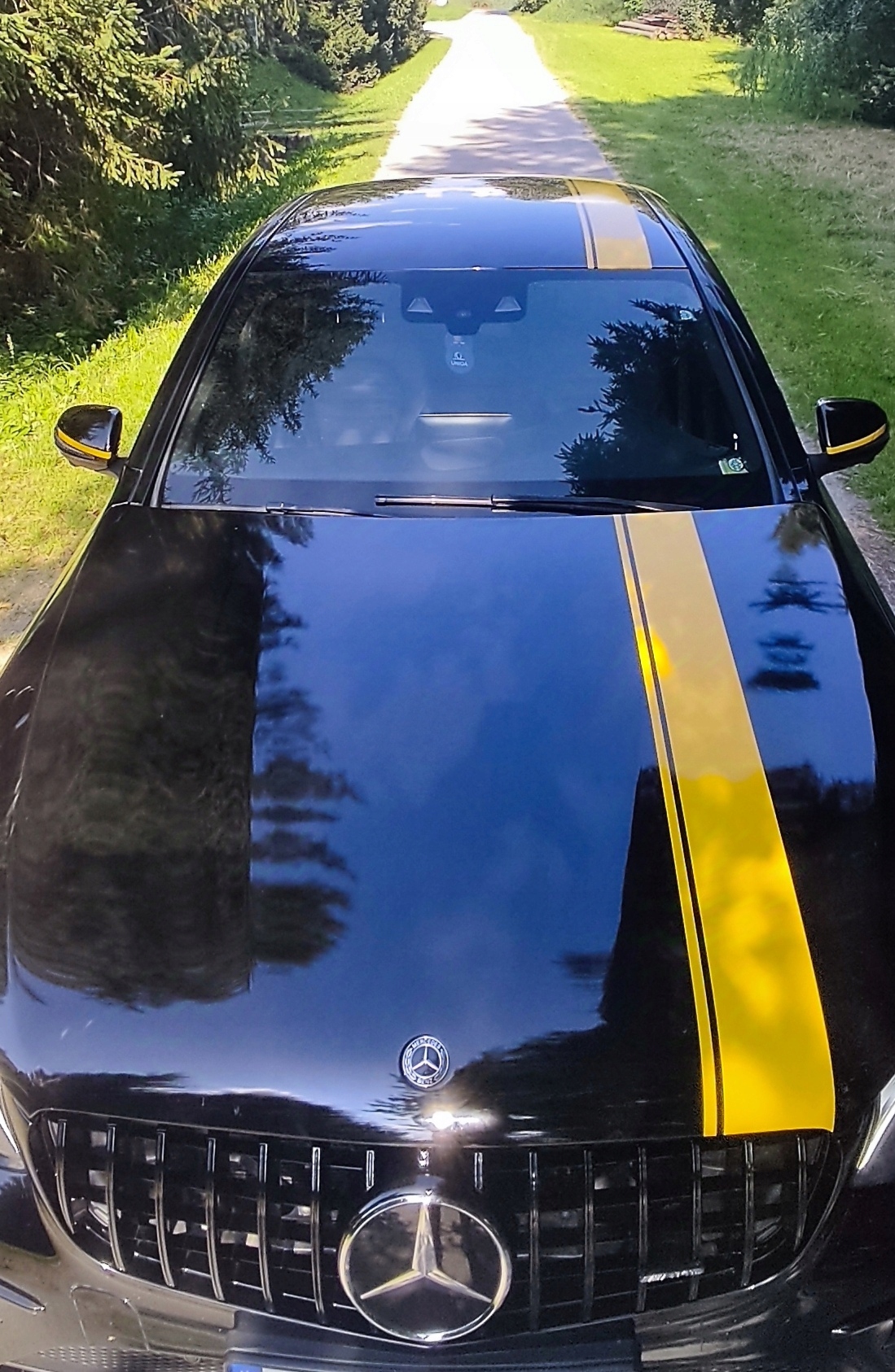 NAKLEJKA, PASY MERCEDES GLC 43 AMG 2X DRZWI, MASKA, DACH, KLAPA, LUSTERKA