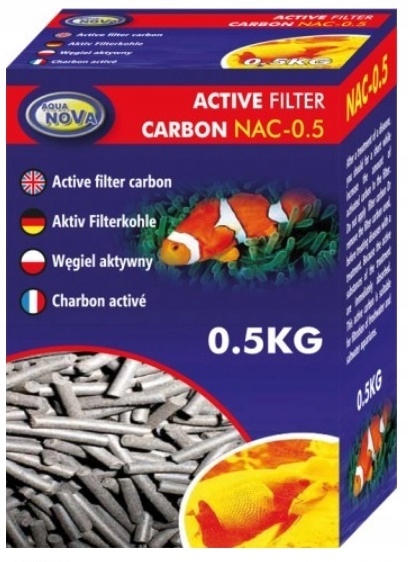 WĘGIEL AKTYWNY GRANULOWANY 0,5 KG PLUS SIATKA