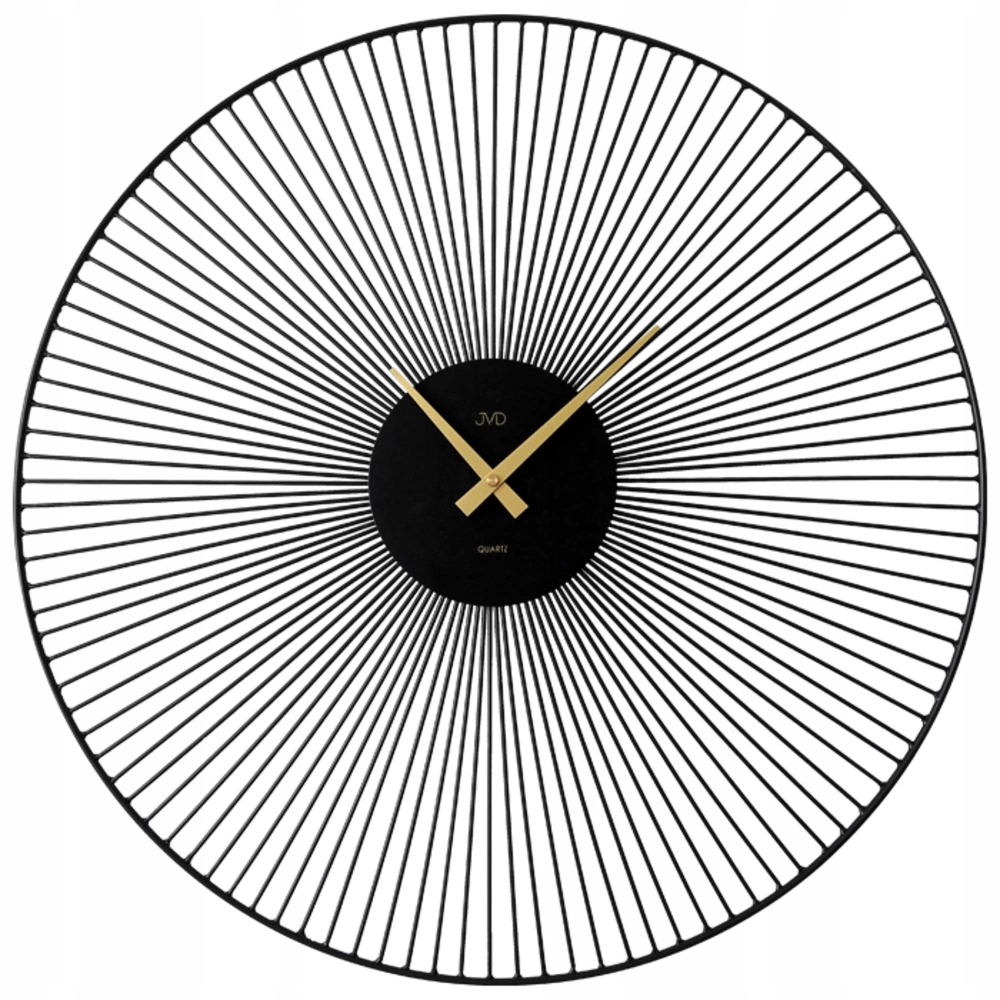 Čierny Nástenný Hodinový Strojček Jvd HJ101 Veľký Moderný Dizajn S Klasickou Batériou