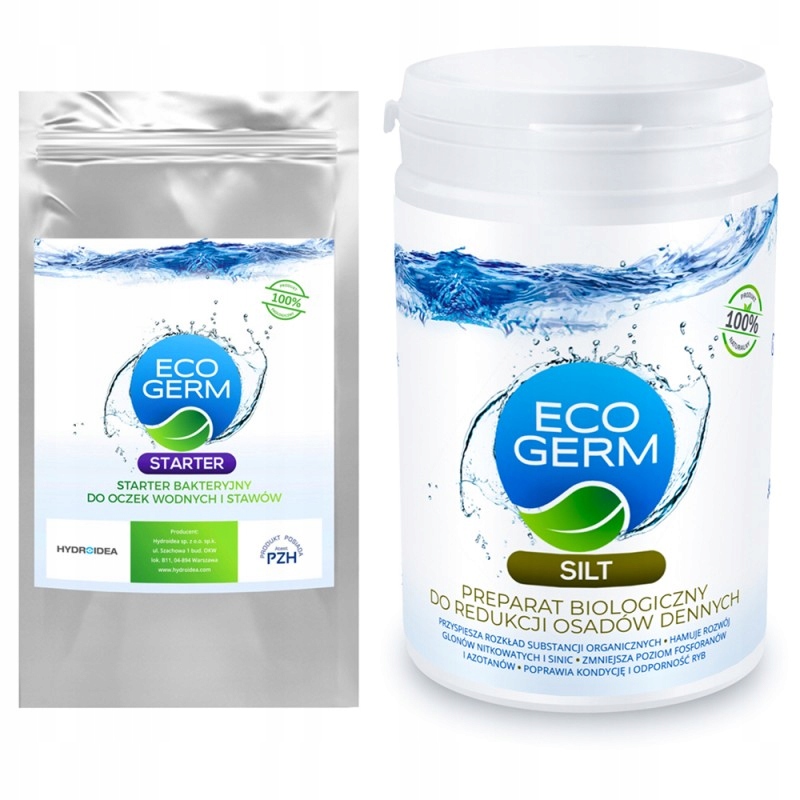 Bakterie do OCZKA na START oczka wodnego + Hydroidea Silt USUWA MUŁ GLONY