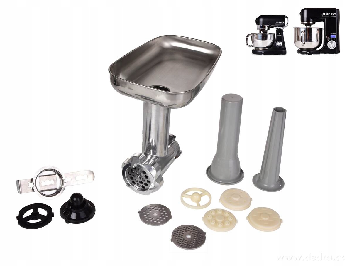 Dedra Mlýnek na maso, plnění klobás, vytlačované cukroví a těstoviny, Robot