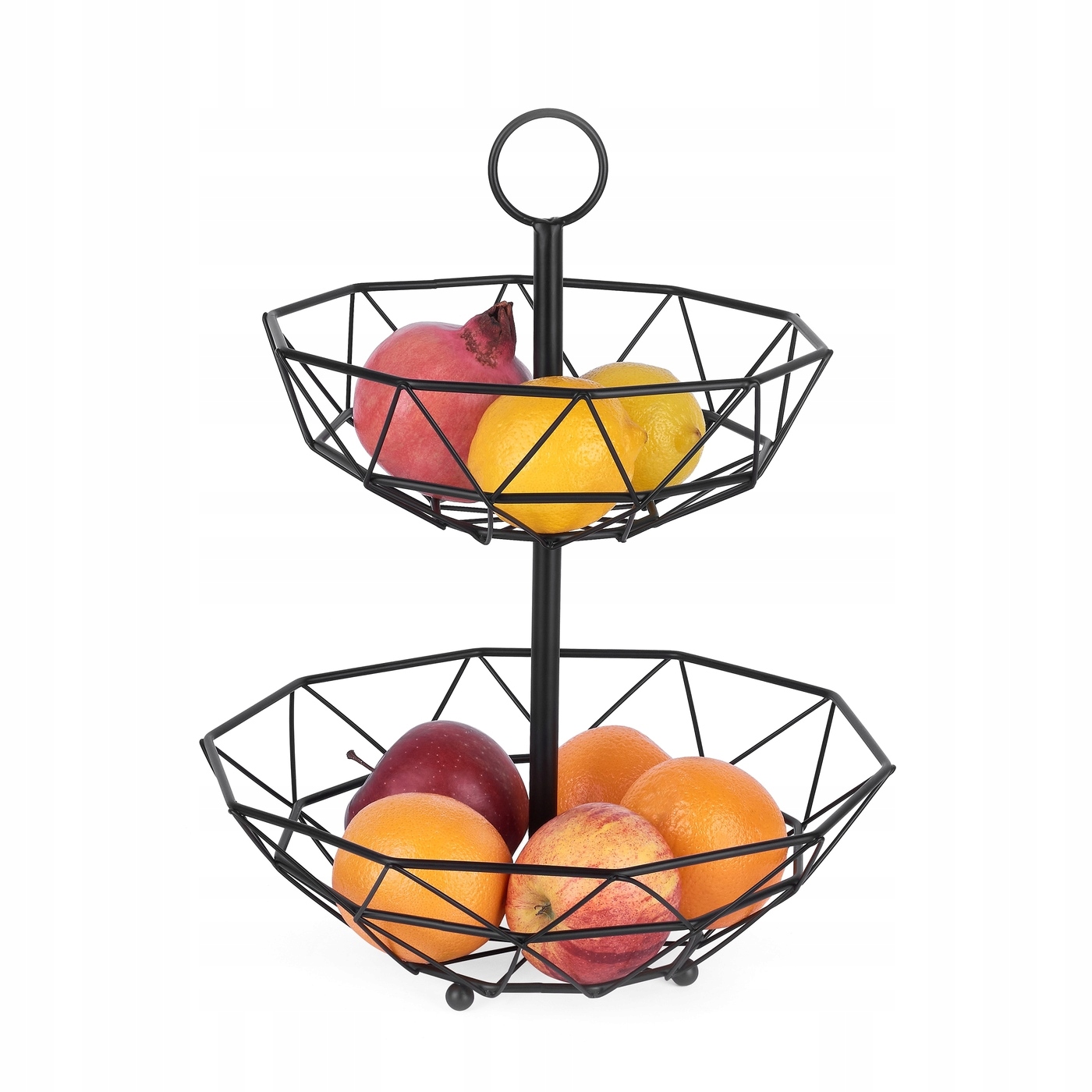 KOSZYK NA OWOCE DWUPOZIOMOWY STOJAK MISA