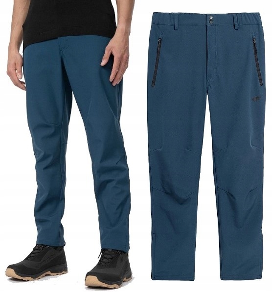 4F Męskie Lekkie Spodnie Trekkingowe Membrana 5 000 TFTRM096 > M