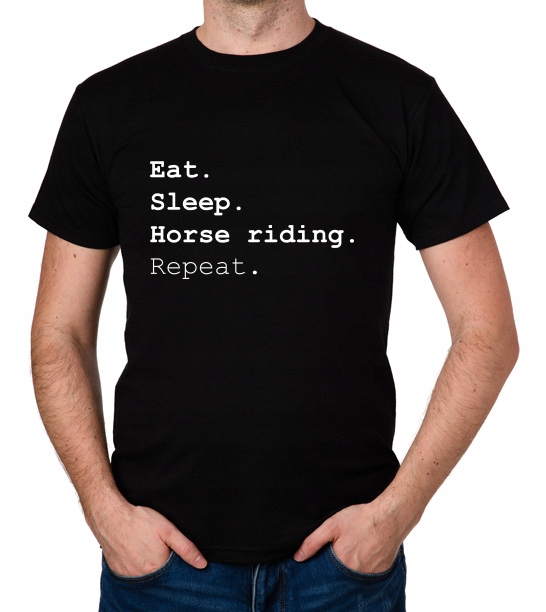 

koszulka Eat Sleep Horse Riding Repeat prezent