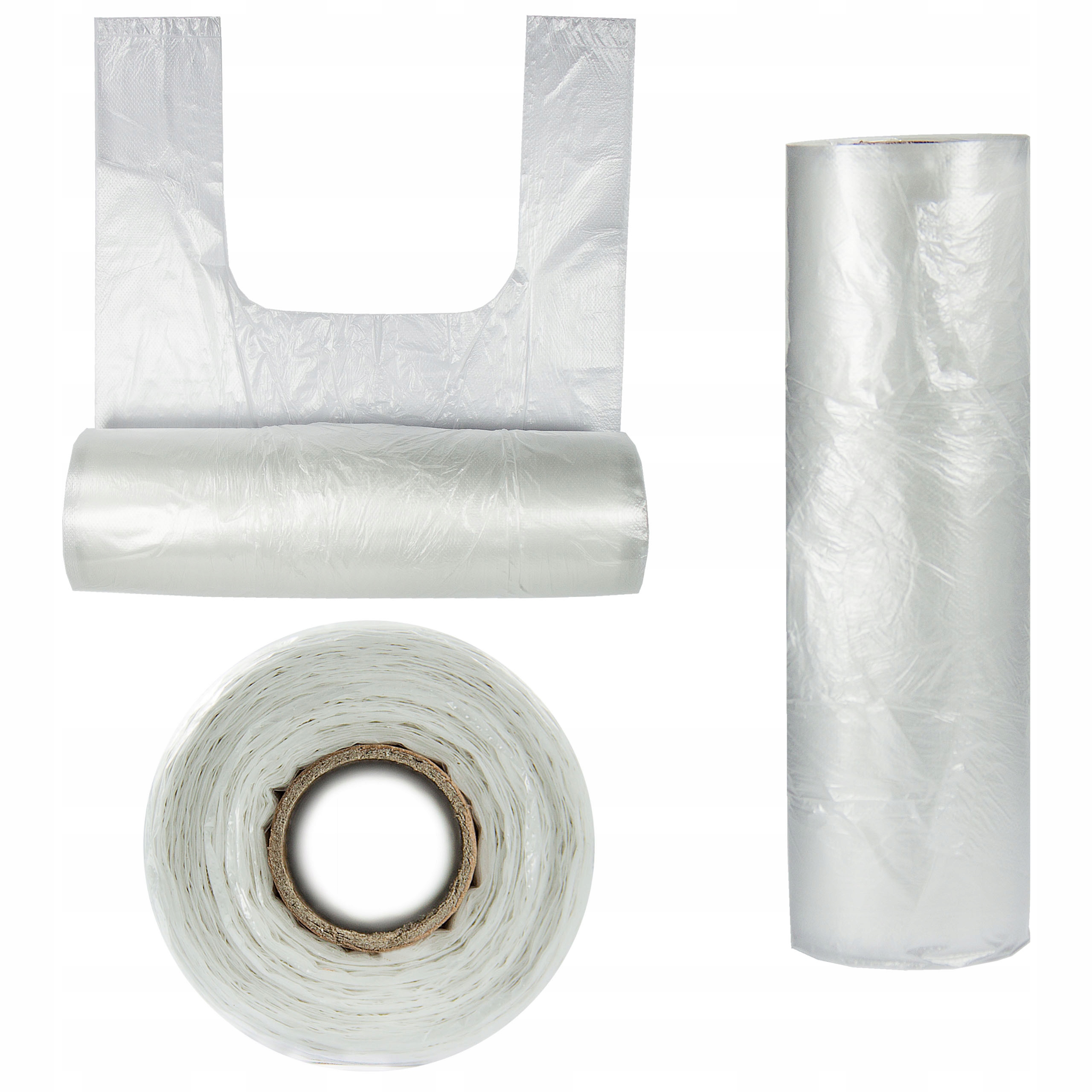 Reklamówki jednorazowe na rolce 120szt ZRYWKI Reklamówki Foliowe MOCNE Marka Ironpack