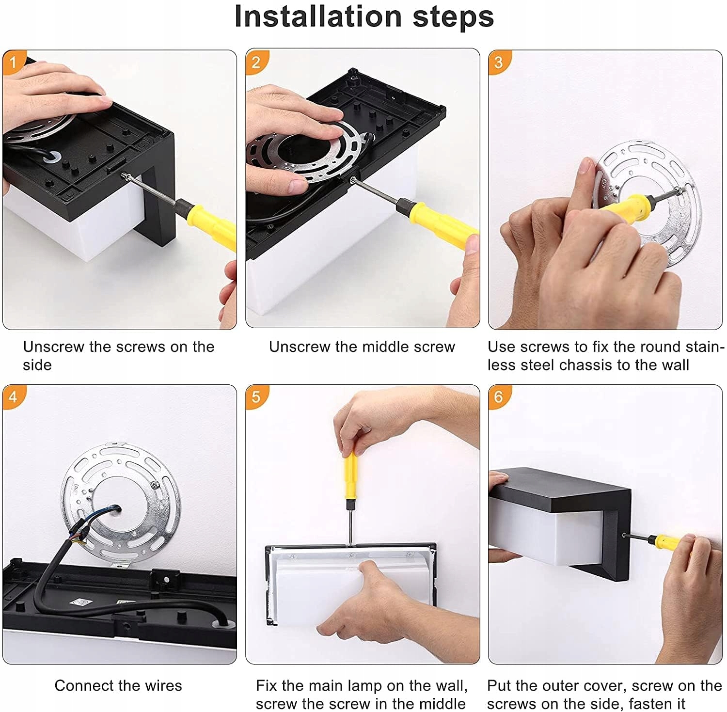LIGHTSJOY Zewnętrzna Lampa LED 18W IP66 Wodoodporna 2 Sztuki Kaltweiß 6000K — miniatura 8