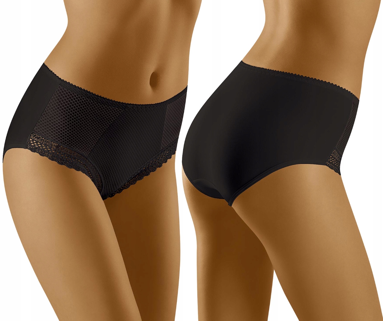 

Figi Damskie Duże Rozmiary Plus Size Czarne 44 XXL