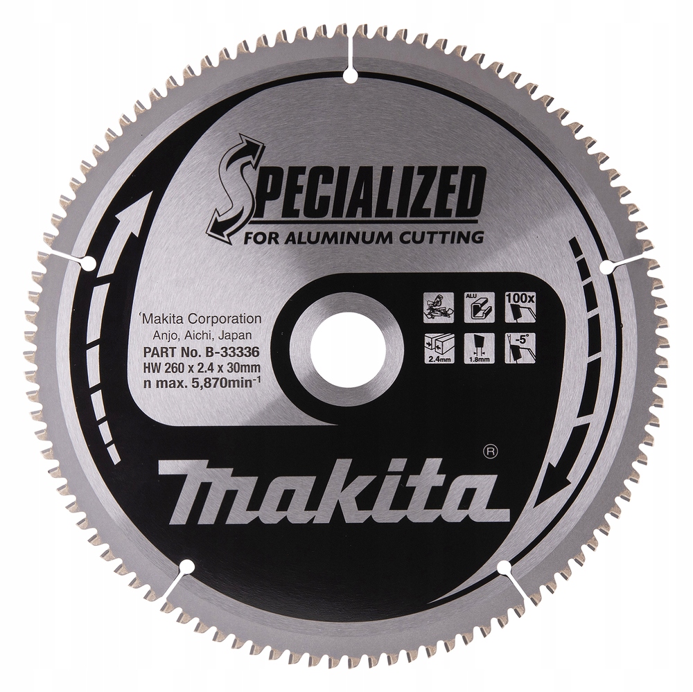 

Makita piła tarcza do aluminium Makita 260x30 100z