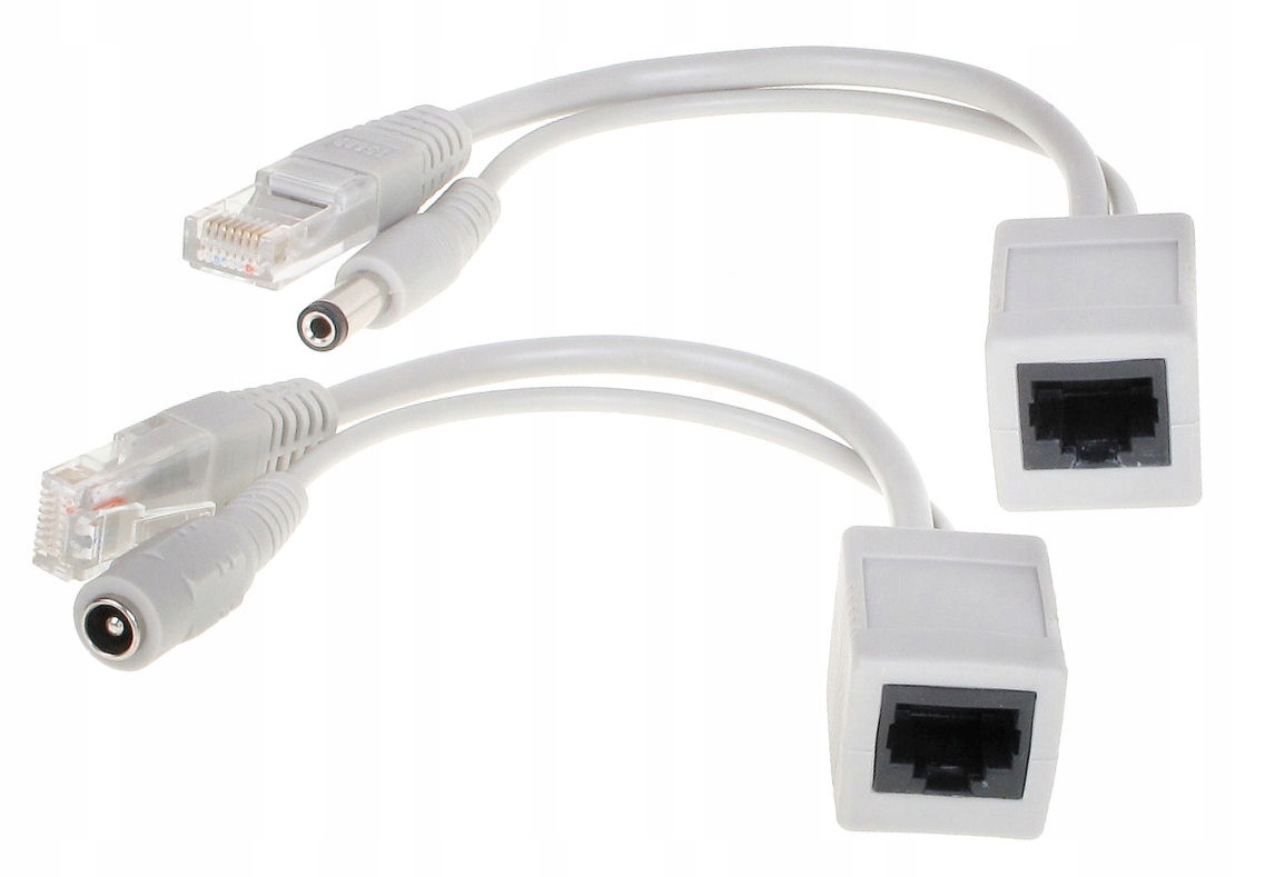 РАЗЪЕМ POE ДЛЯ ПИТАНИЯ КАМЕРЫ ПО ВИТОЙ ПАРЕ КОМПЛЕКТ РАЗЪЕМОВ