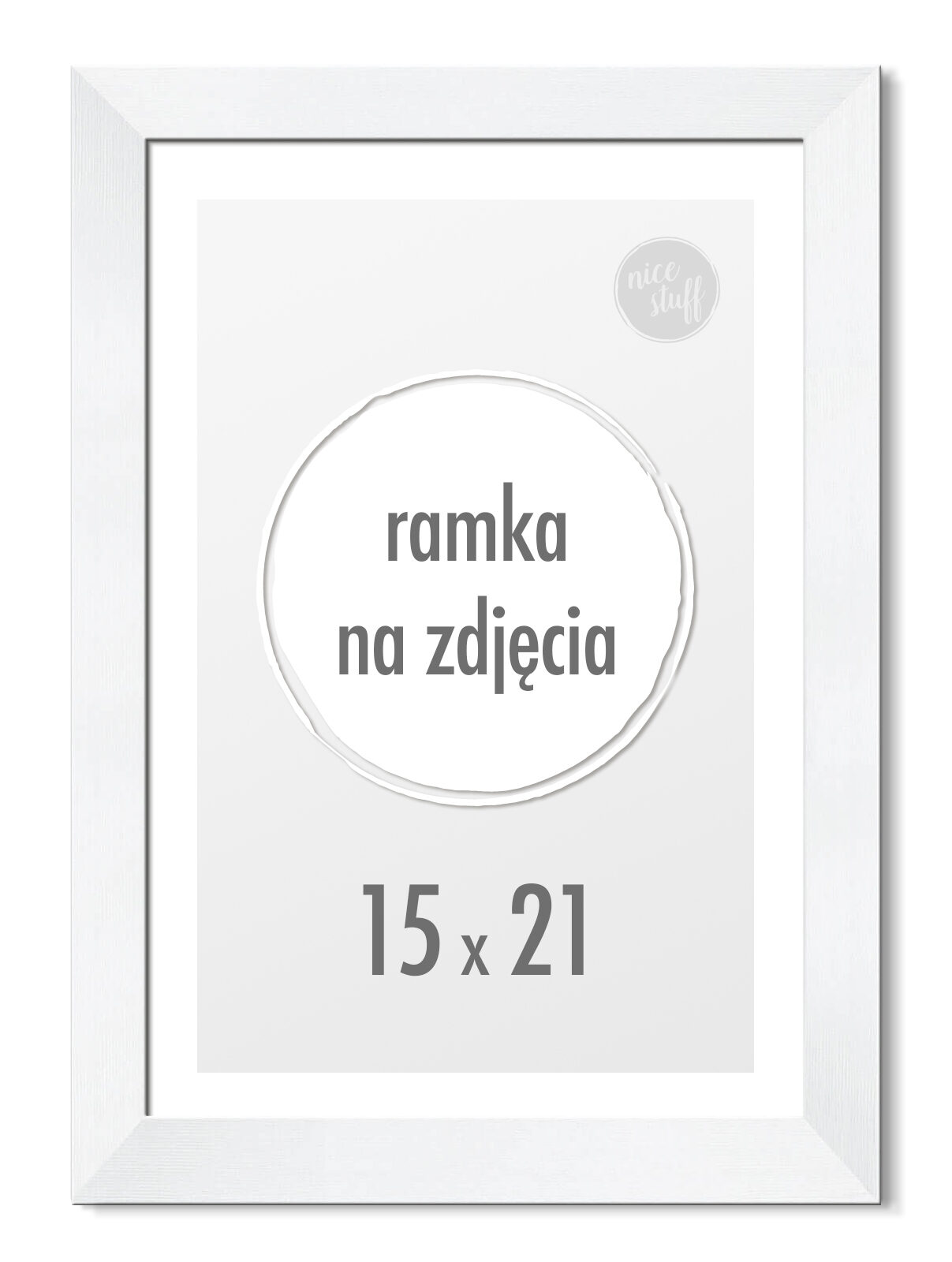 

Ramka na zdjęcia Ramki 15x21 cm 21x15 Biała
