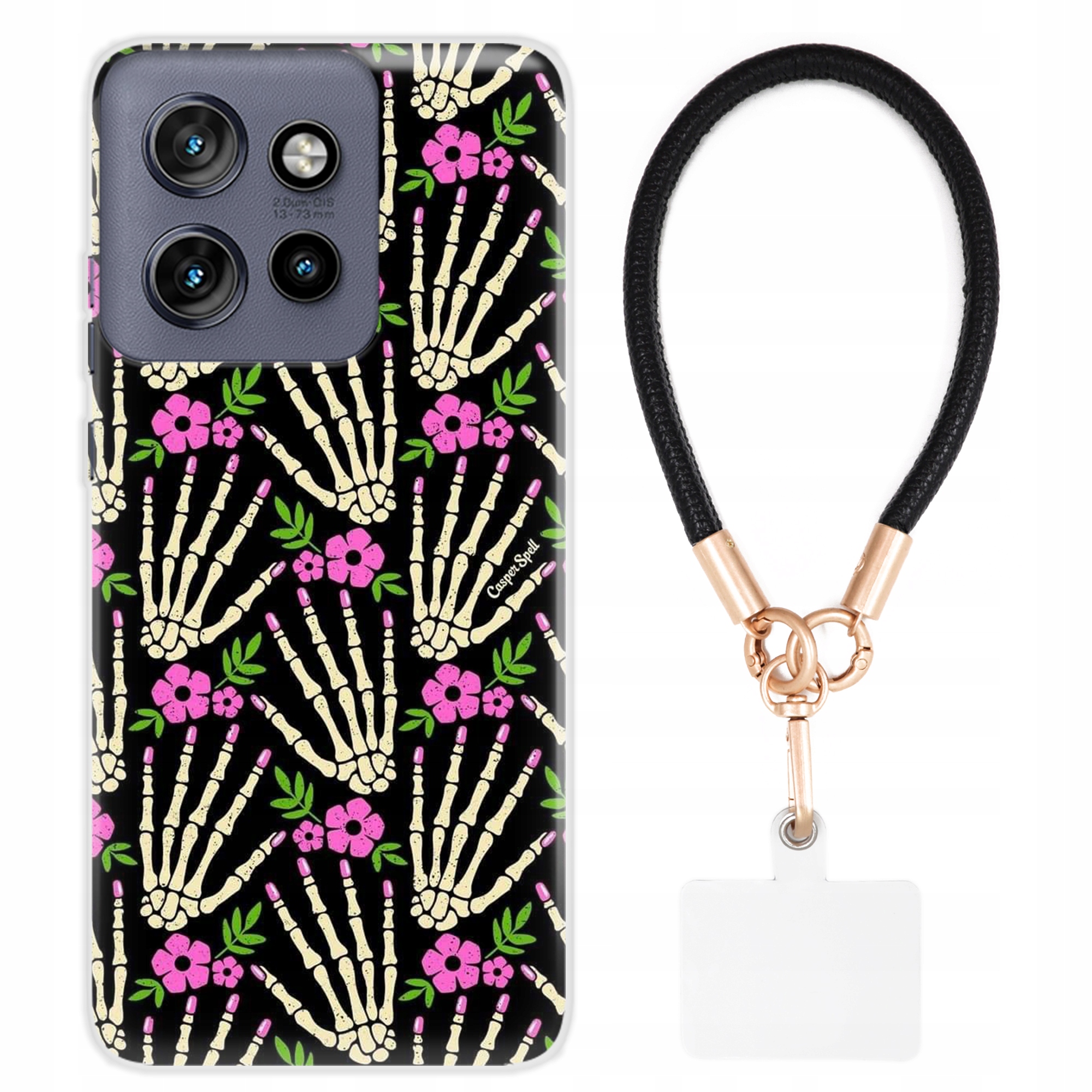 Pouzdro Pro Motorola Edge 50 Neo Pouzdro Vodítko Kůže Černé Pro Dívky MIX Wz