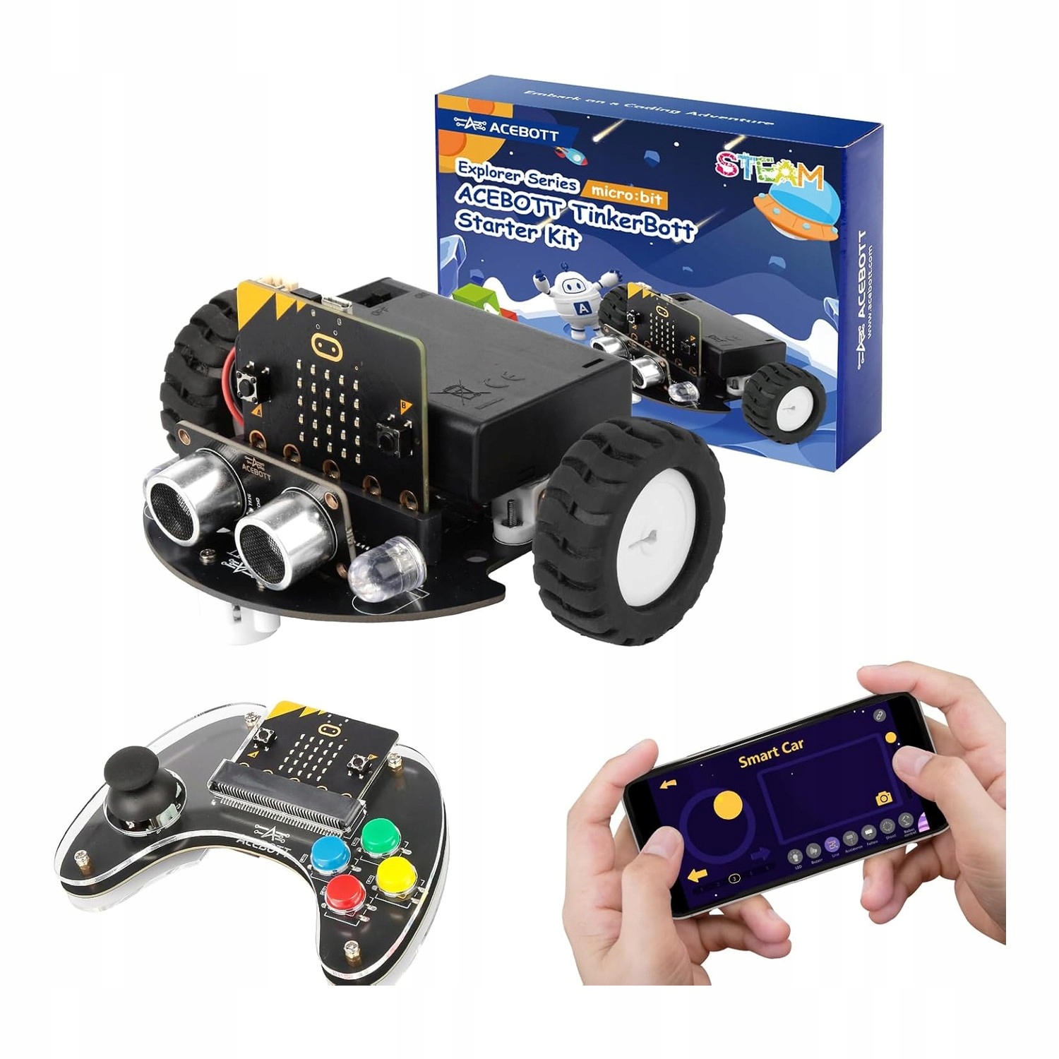 Acebott QD024 TinkerBott Robotická sada Micro:bit V2