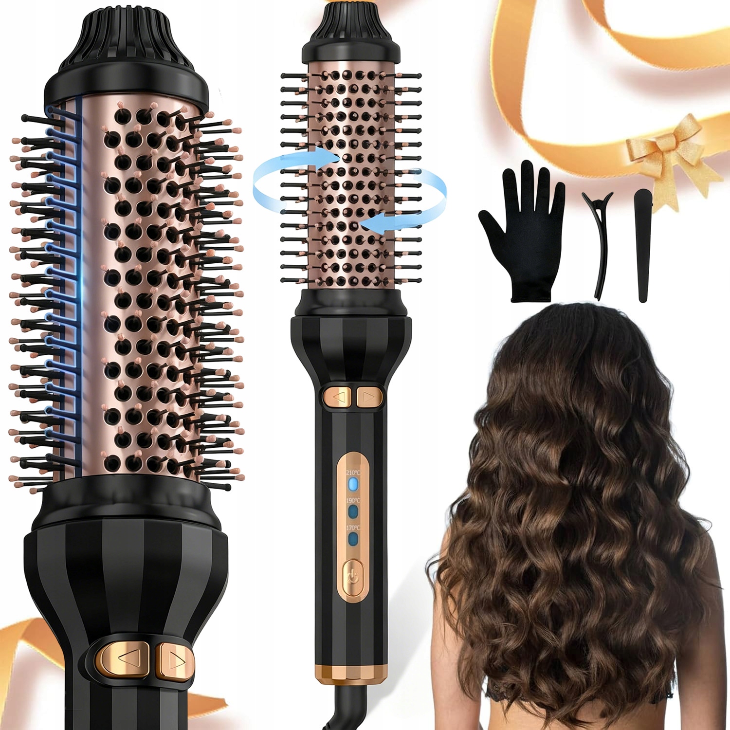 Kartáč Na Vlasy Automatický Multifunkční Kulmovačka 40 MM 3 Teploty