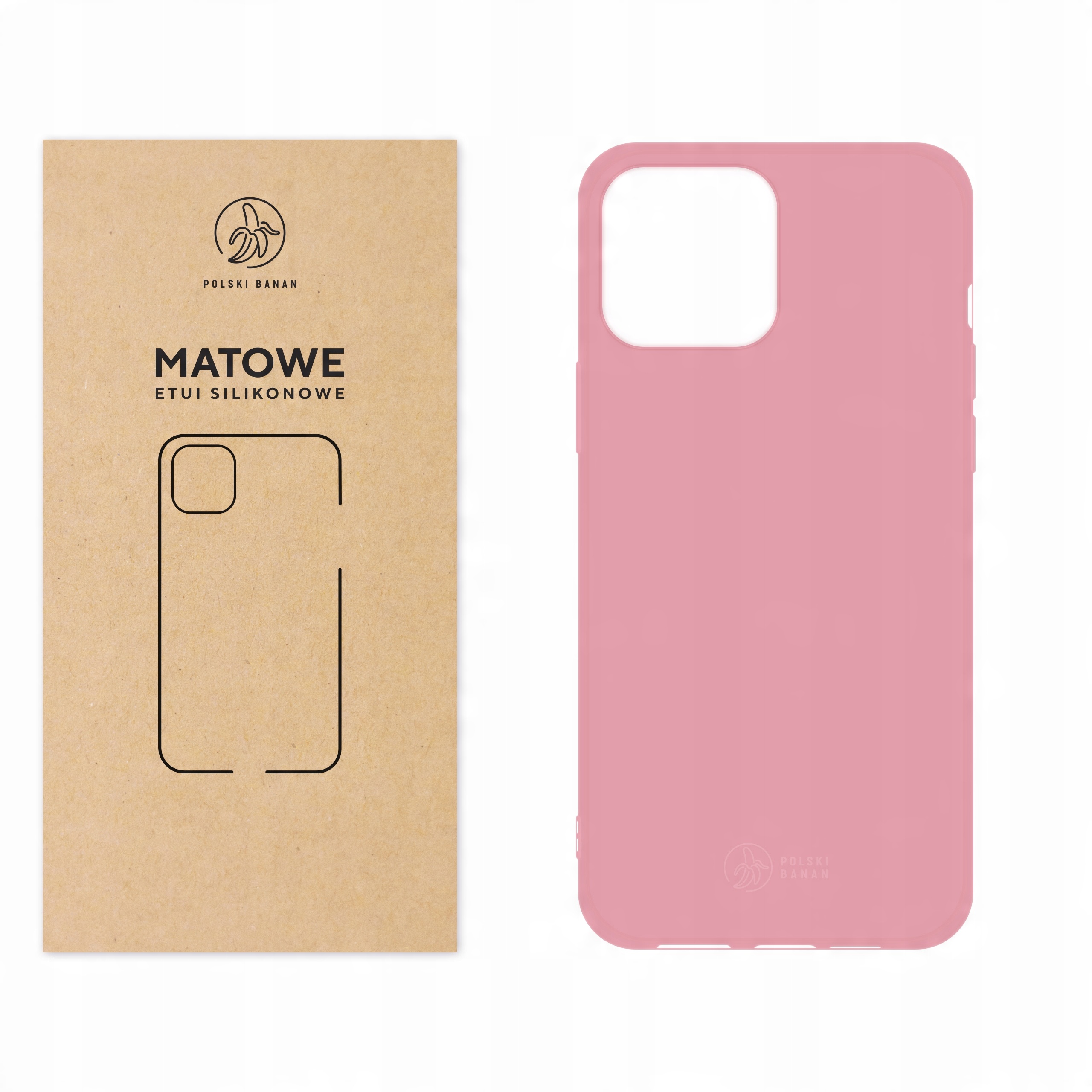 

Etui Matowe do iPhone 13 Pro Max różowe