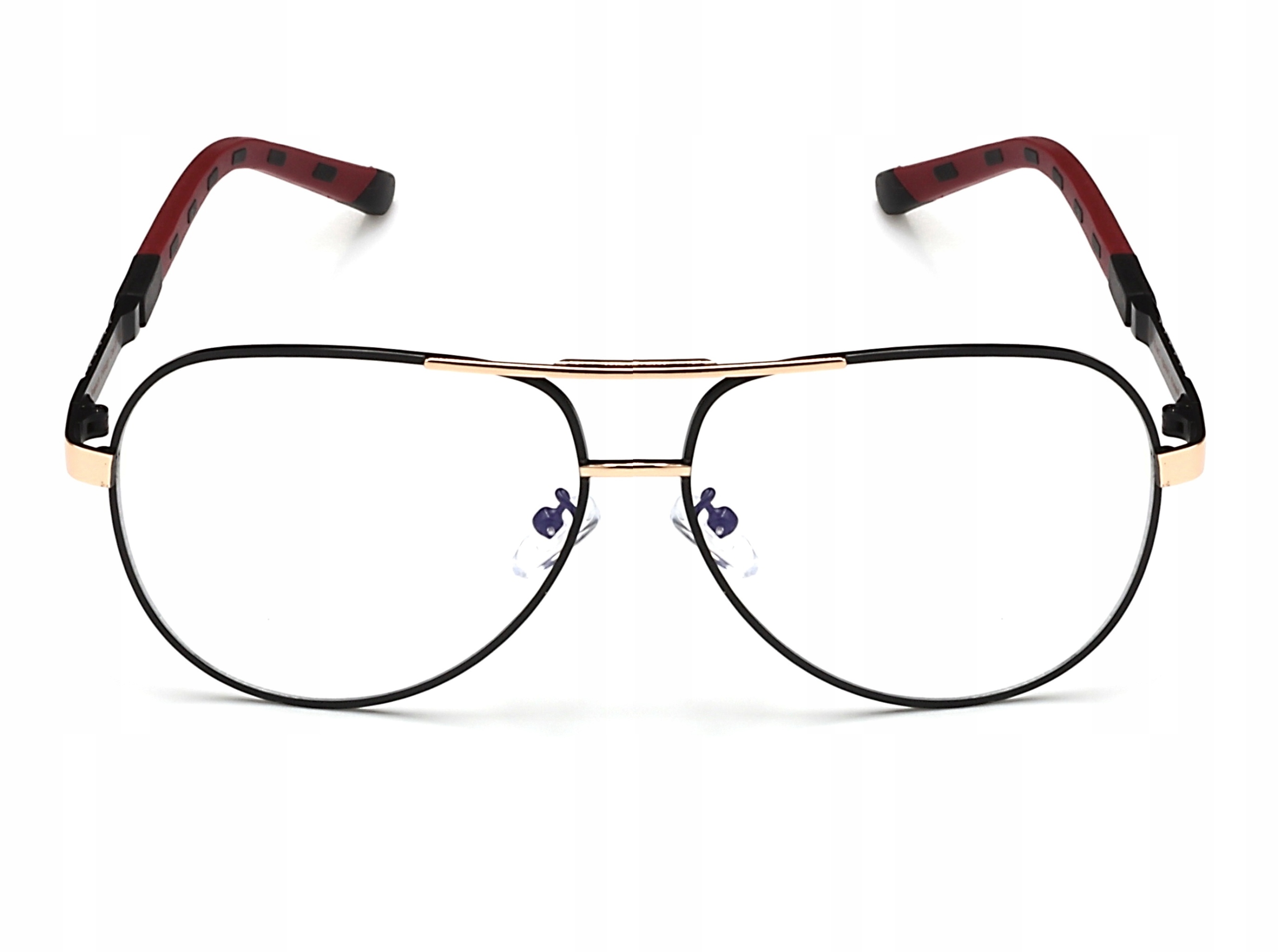 OKULARY DO KOMPUTERA MĘSKIE ZERÓWKI BLUE LIGHT POLARZONE METALOWE ETUI Kod producenta E-MPZK117-16