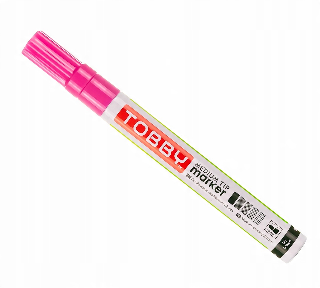 

Marker Olejowy olejny Różowy Tobby pisak akrylowy