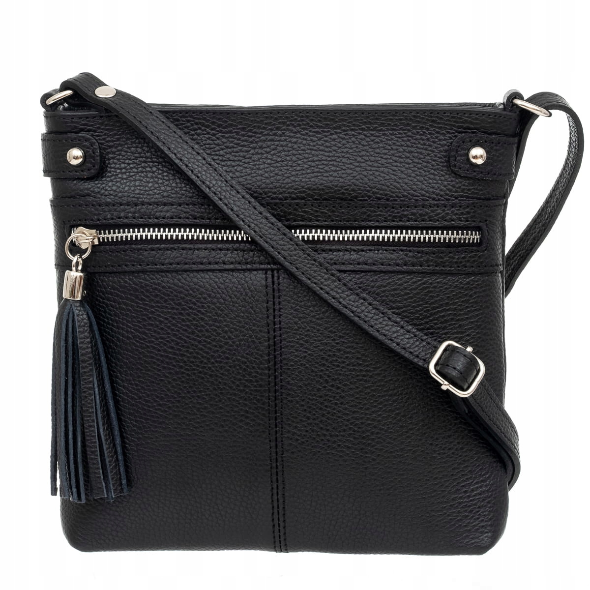 Torebka Damska Skórzana Vera Pelle Azala Czarna