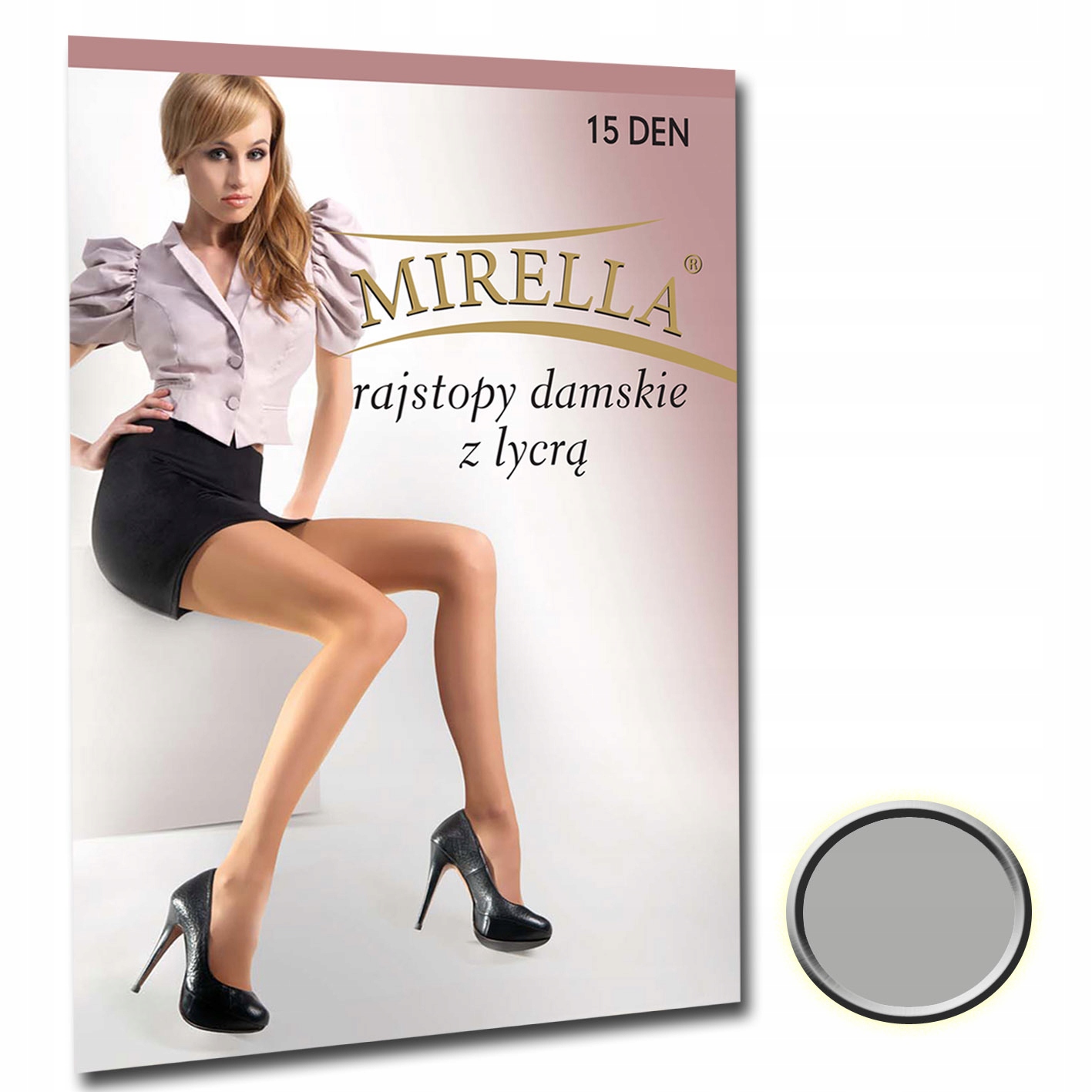 

Mirella Rajstopy damskie Lycra 15den 2 Perle