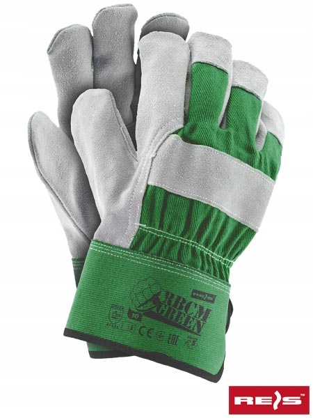 Rukavice Reis Rbcmgreen velikost 10 XL 12 párů